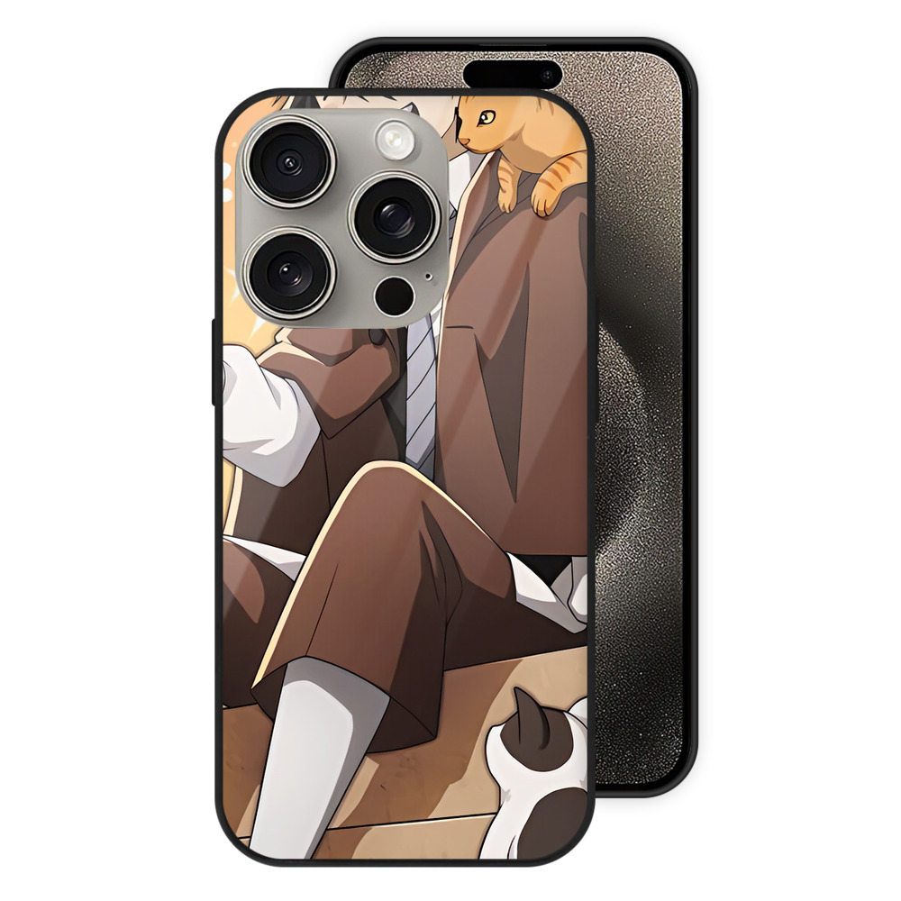 （画像用） 文豪ストレイドッグス Bungo Stray Dogs 【iPhone15Pro対応】スマホケース 耐衝撃＆黄変防止 背面ガラス