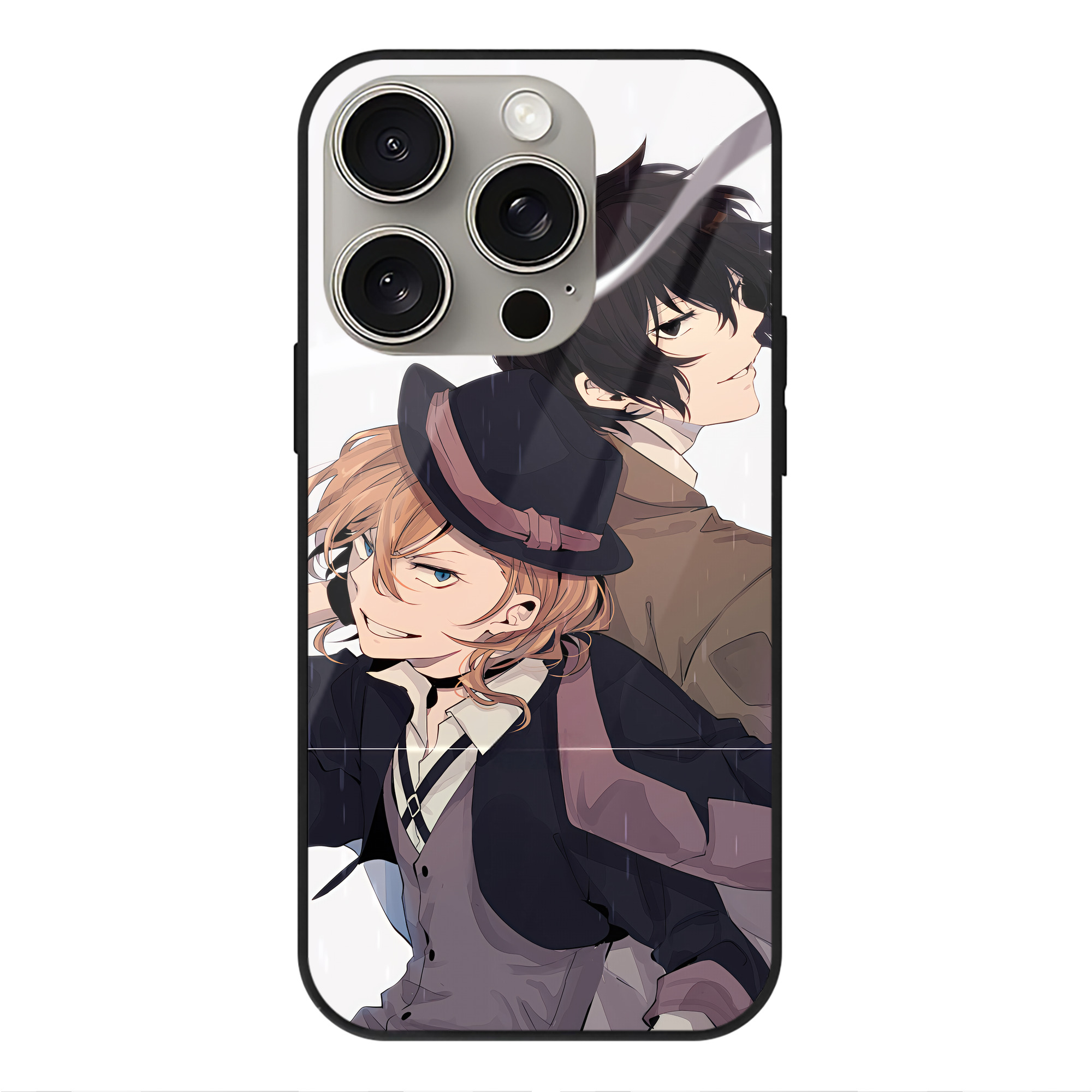 （画像用） 文豪ストレイドッグス Bungo Stray Dogs 【iPhone15Pro対応】スマホケース 耐衝撃＆黄変防止 背面ガラス