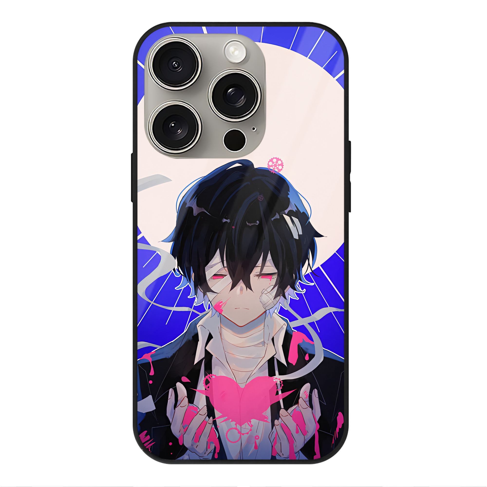 （画像用） 文豪ストレイドッグス Bungo Stray Dogs 【iPhone15Pro対応】スマホケース 耐衝撃＆黄変防止 背面ガラス