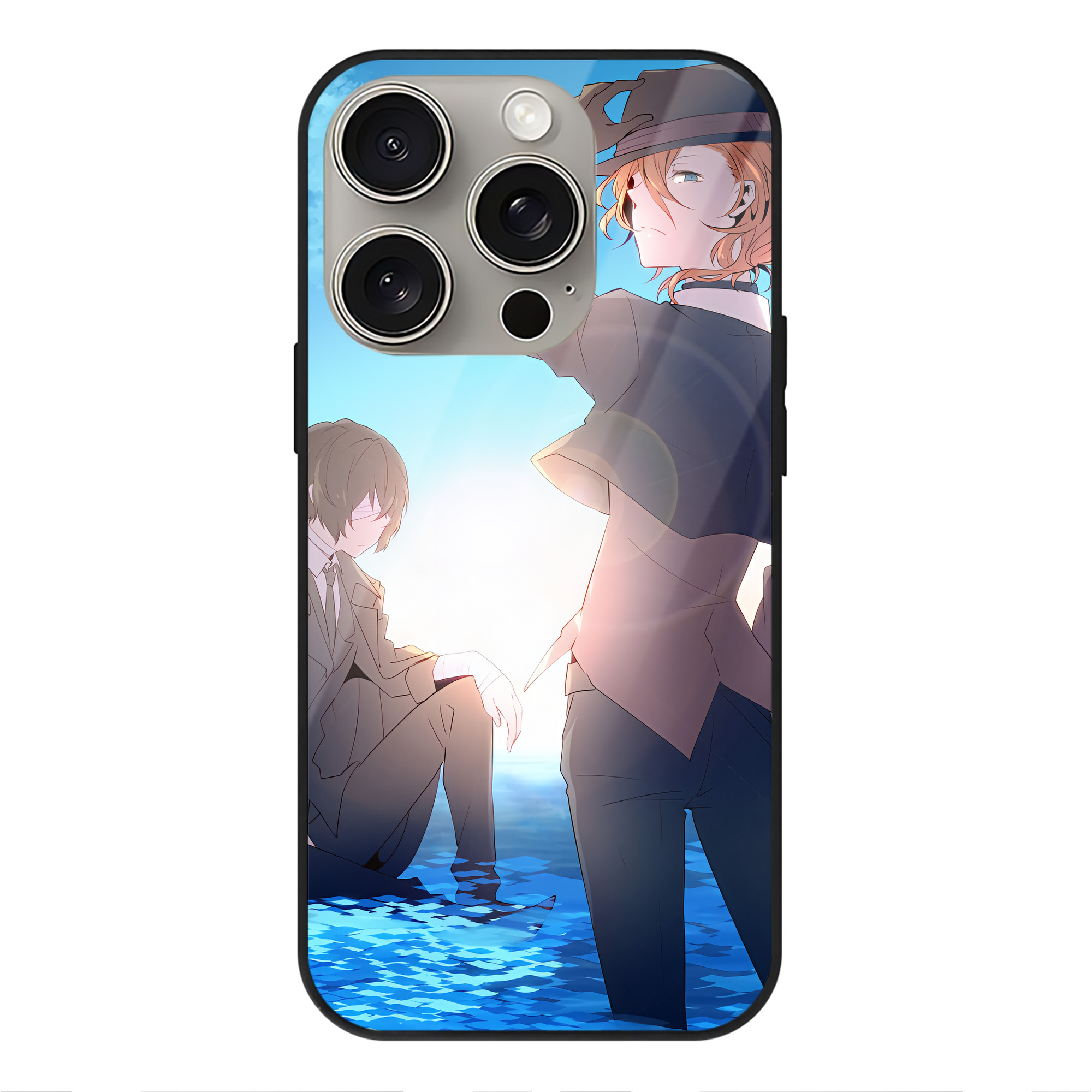（画像用） 文豪ストレイドッグス Bungo Stray Dogs 【iPhone15Pro対応】スマホケース 耐衝撃＆黄変防止 背面ガラス