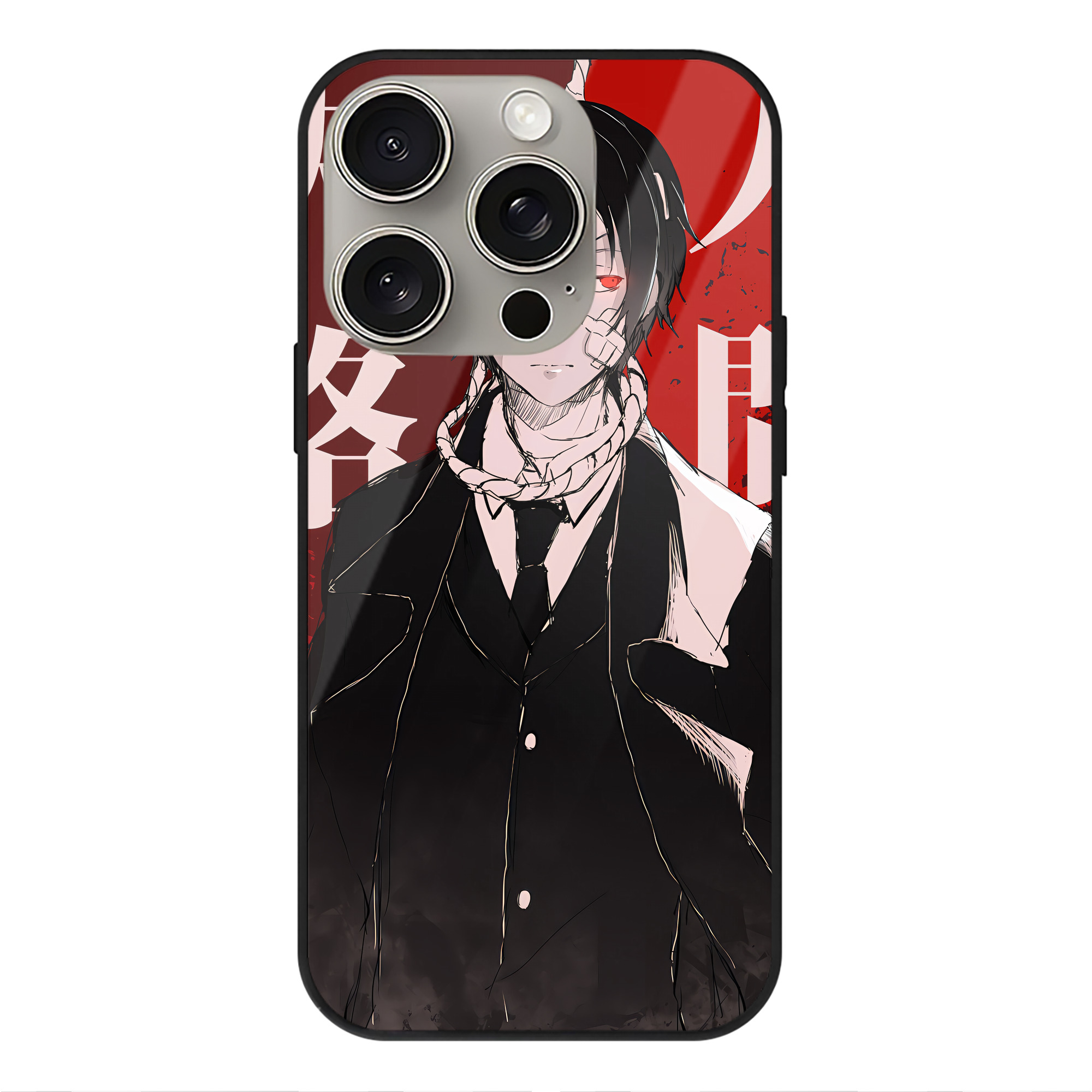（画像用） 文豪ストレイドッグス Bungo Stray Dogs 【iPhone15Pro対応】スマホケース 耐衝撃＆黄変防止 背面ガラス