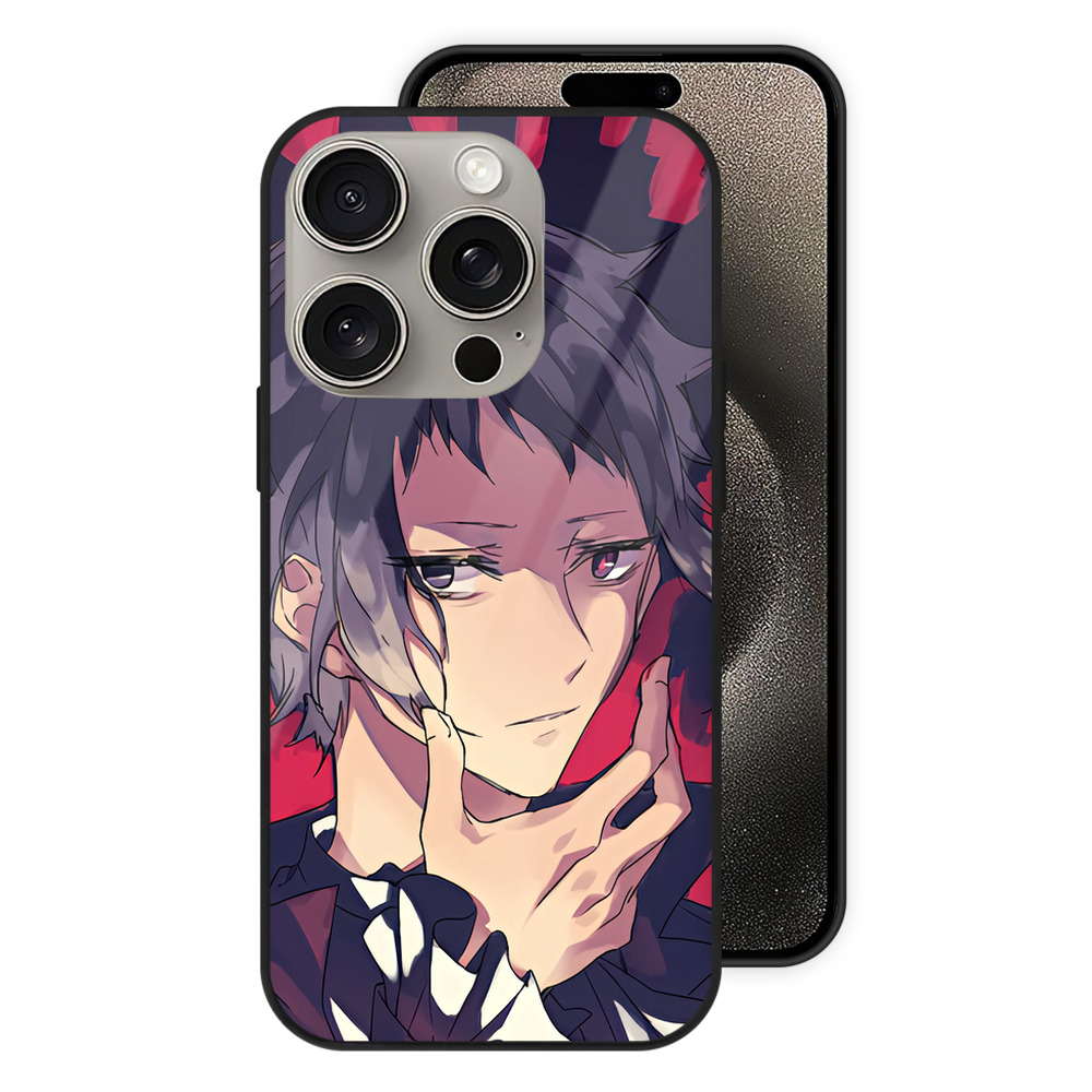 （画像用） 文豪ストレイドッグス Bungo Stray Dogs 【iPhone15Pro対応】スマホケース 耐衝撃＆黄変防止 背面ガラス