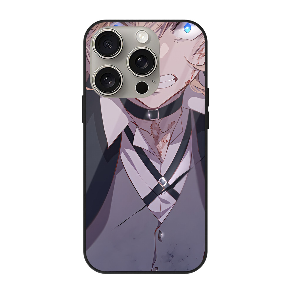 （画像用） 文豪ストレイドッグス Bungo Stray Dogs 【iPhone15Pro対応】スマホケース 耐衝撃＆黄変防止 背面ガラス