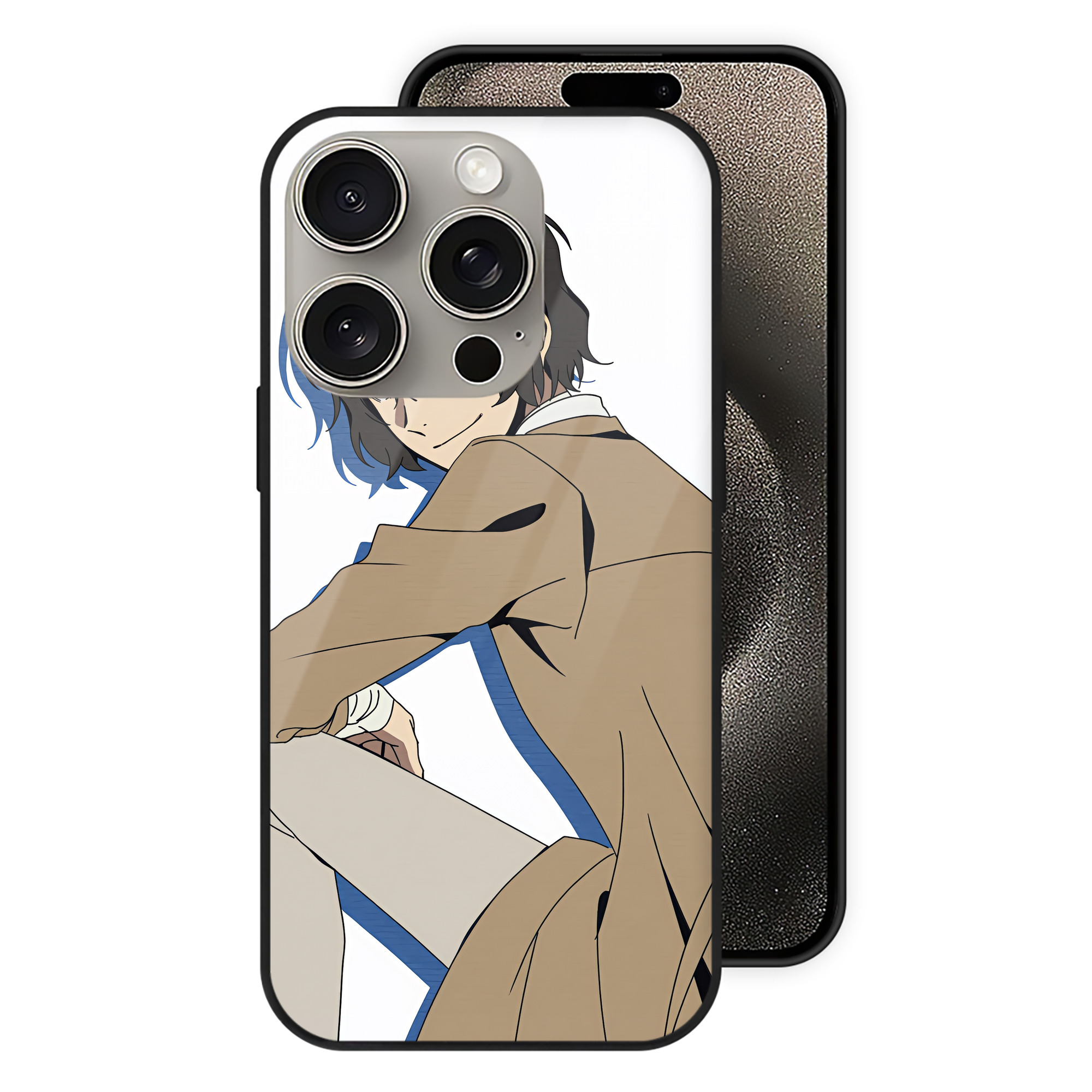 （画像用） 文豪ストレイドッグス Bungo Stray Dogs 【iPhone15Pro対応】スマホケース 耐衝撃＆黄変防止 背面ガラス