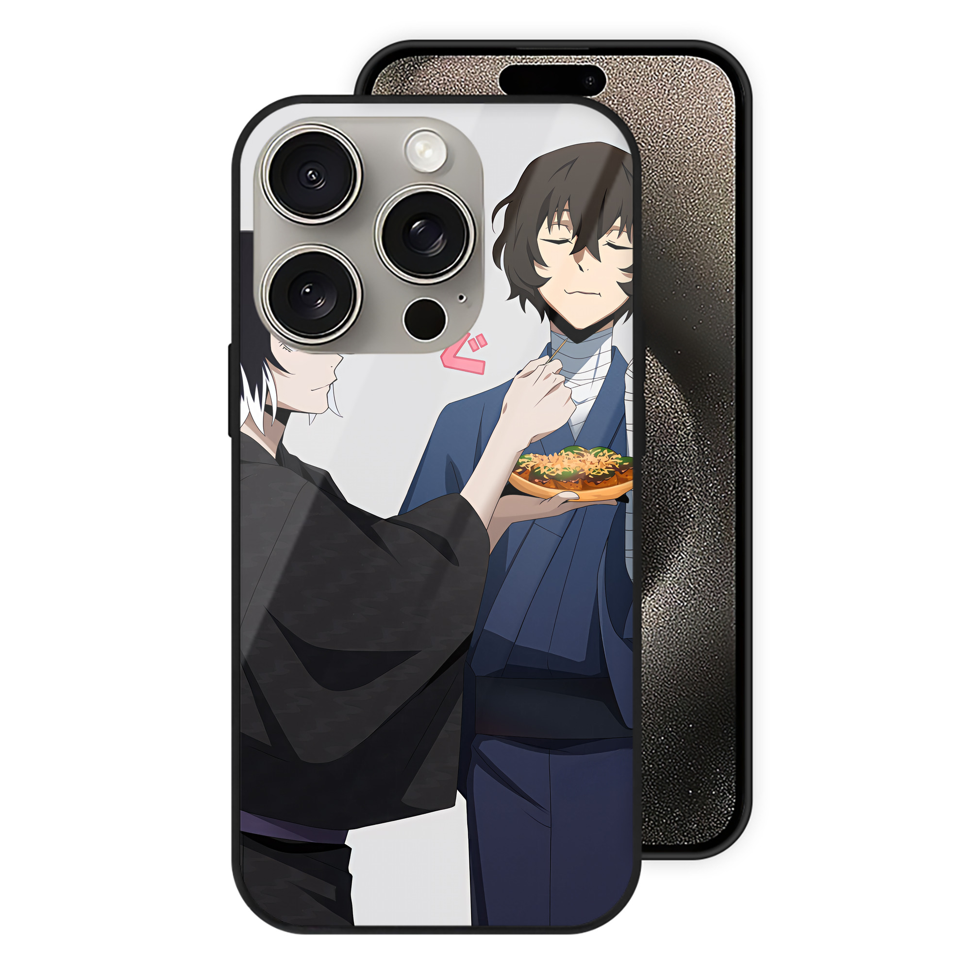 （画像用） 文豪ストレイドッグス Bungo Stray Dogs 【iPhone15Pro対応】スマホケース 耐衝撃＆黄変防止 背面ガラス