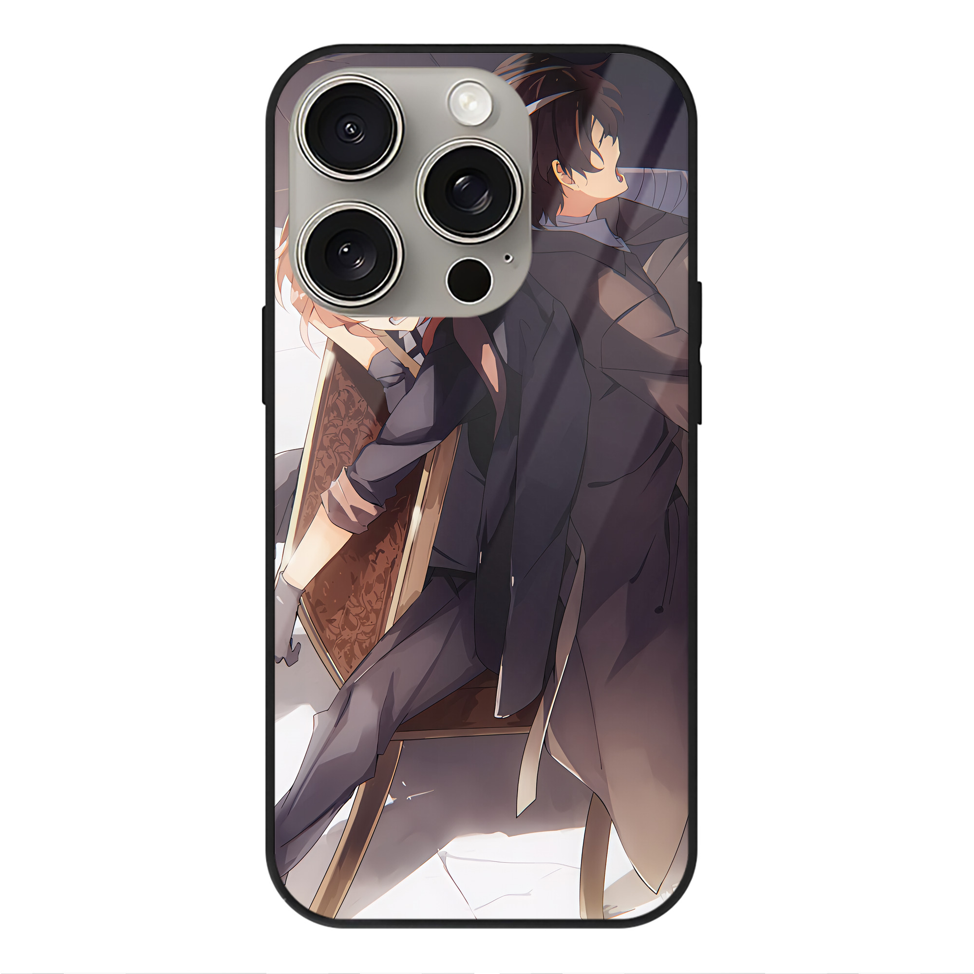 （画像用） 文豪ストレイドッグス Bungo Stray Dogs 【iPhone15Pro対応】スマホケース 耐衝撃＆黄変防止 背面ガラス