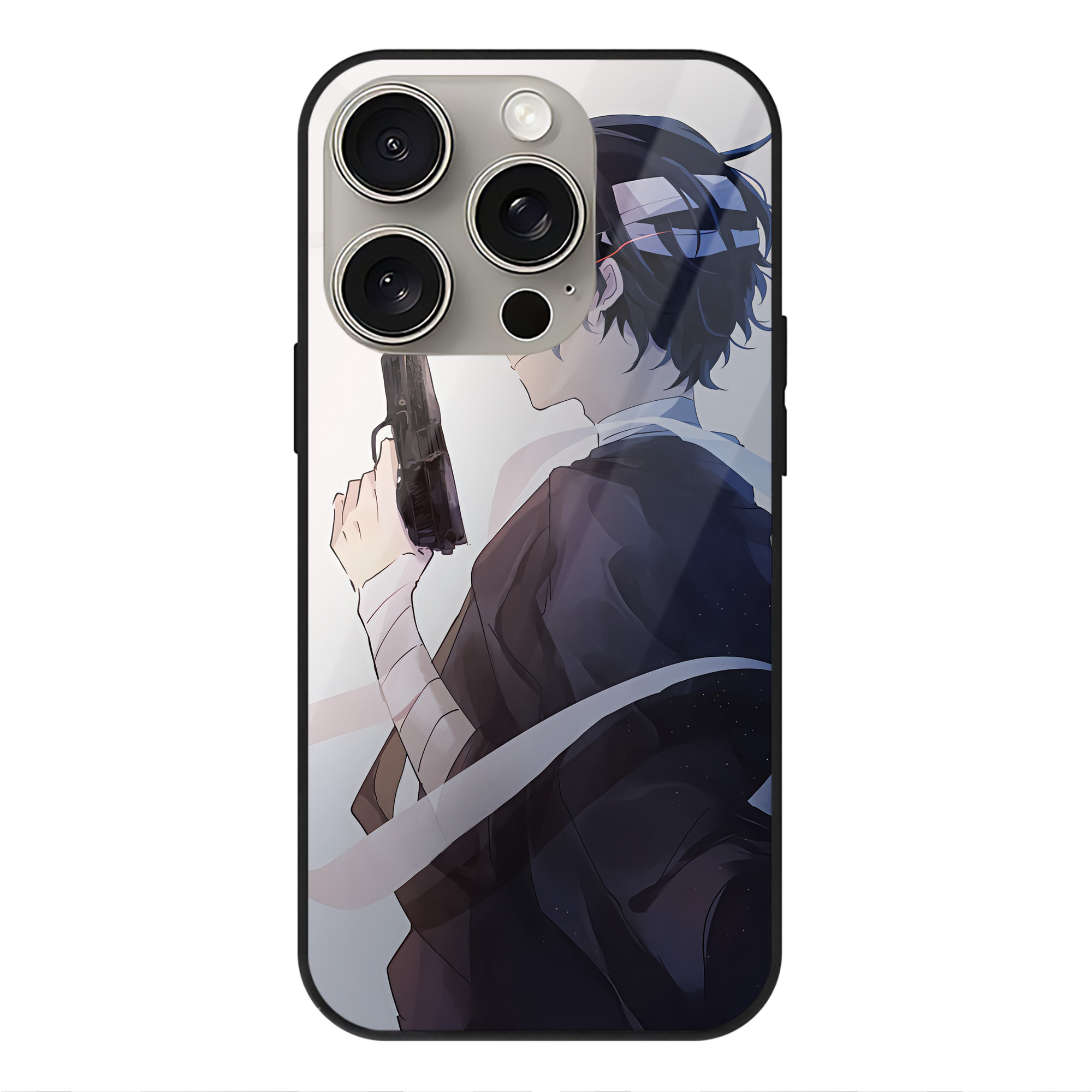 （画像用） 文豪ストレイドッグス Bungo Stray Dogs 【iPhone15Pro対応】スマホケース 耐衝撃＆黄変防止 背面ガラス