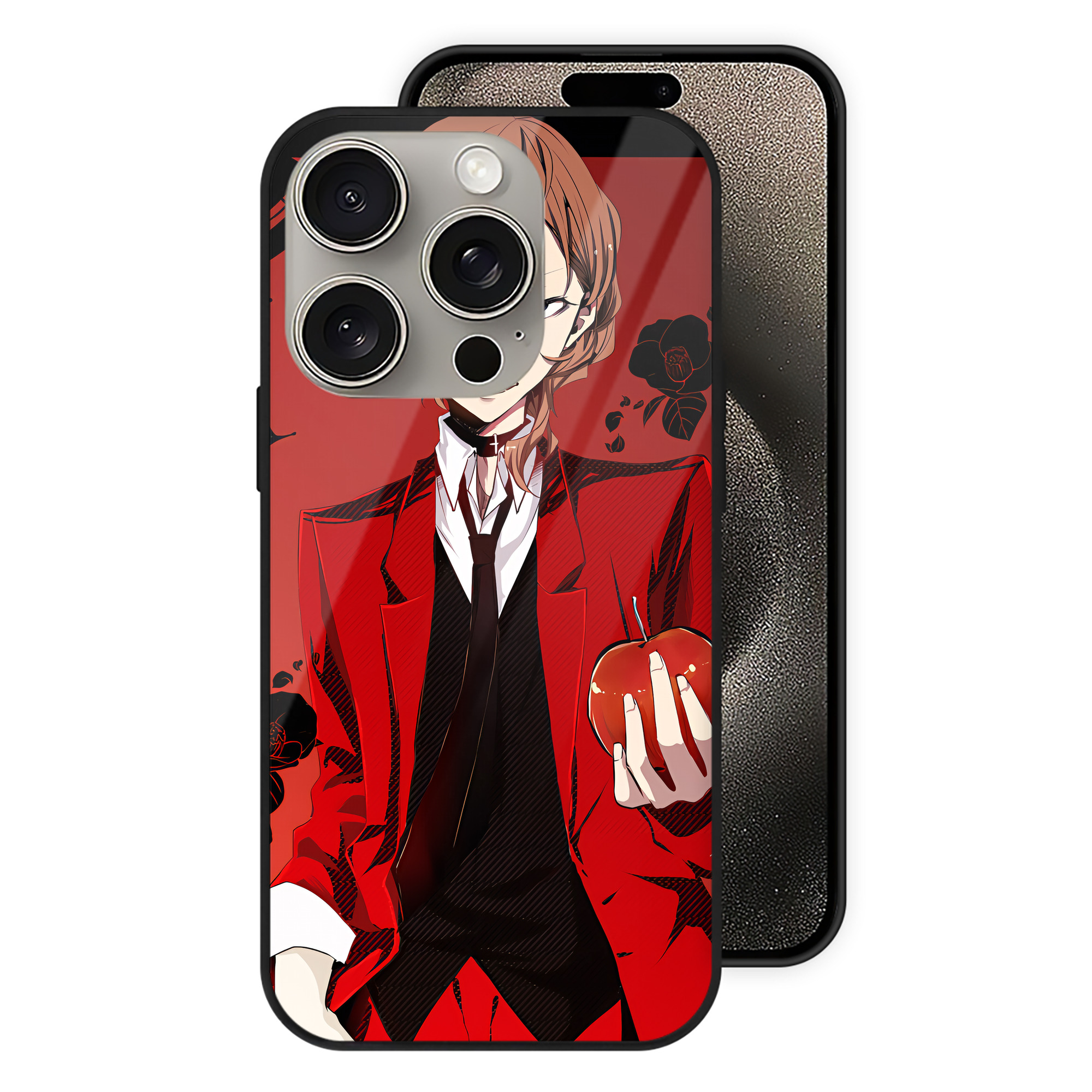 （画像用） 文豪ストレイドッグス Bungo Stray Dogs 【iPhone15Pro対応】スマホケース 耐衝撃＆黄変防止 背面ガラス