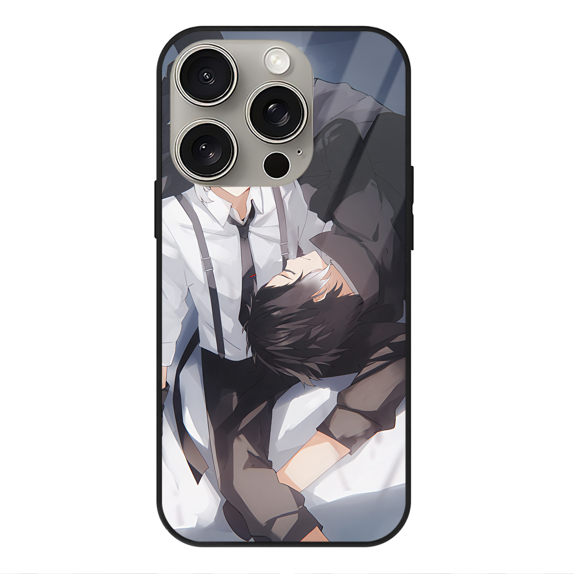 （画像用） 文豪ストレイドッグス Bungo Stray Dogs 【iPhone15Pro対応】スマホケース 耐衝撃＆黄変防止 背面ガラス