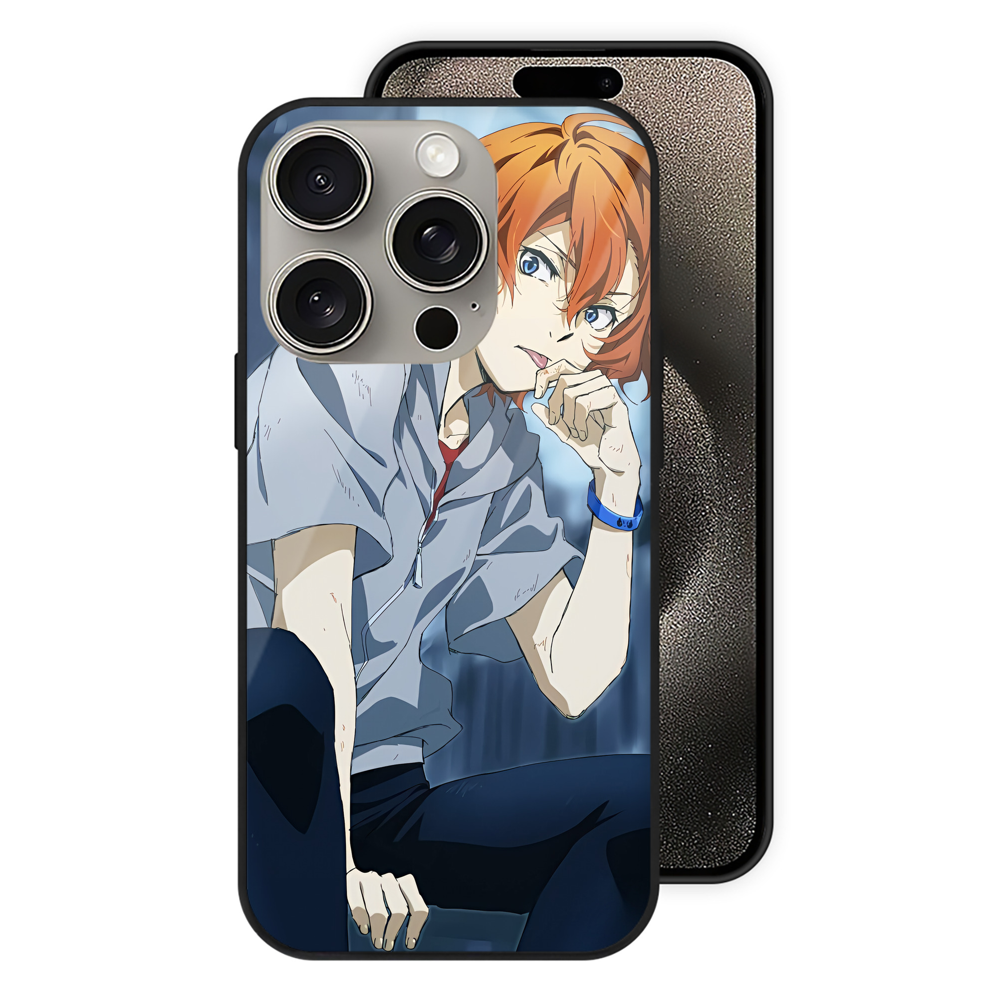 （画像用） 文豪ストレイドッグス Bungo Stray Dogs 【iPhone15Pro対応】スマホケース 耐衝撃＆黄変防止 背面ガラス