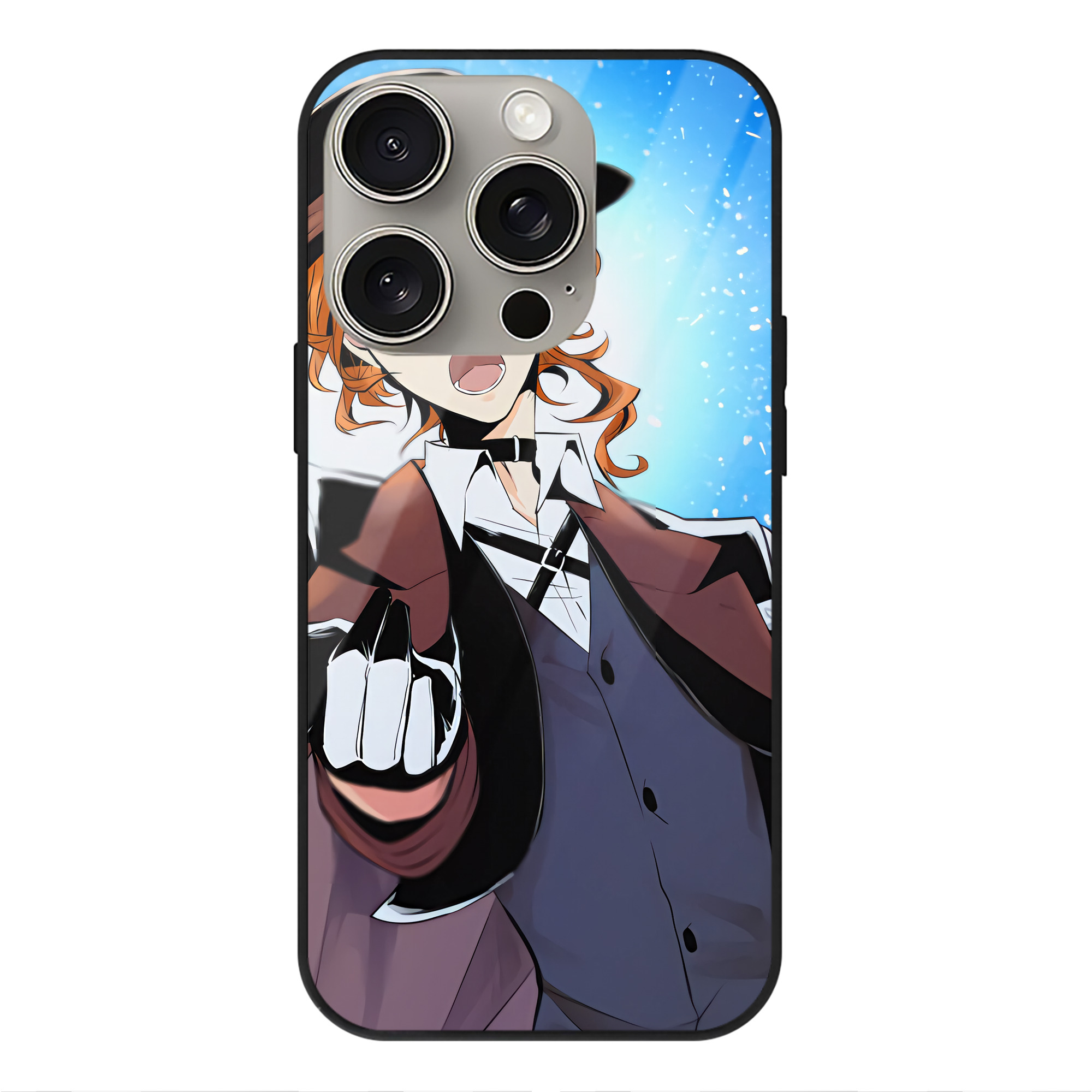 （画像用） 文豪ストレイドッグス Bungo Stray Dogs 【iPhone15Pro対応】スマホケース 耐衝撃＆黄変防止 背面ガラス