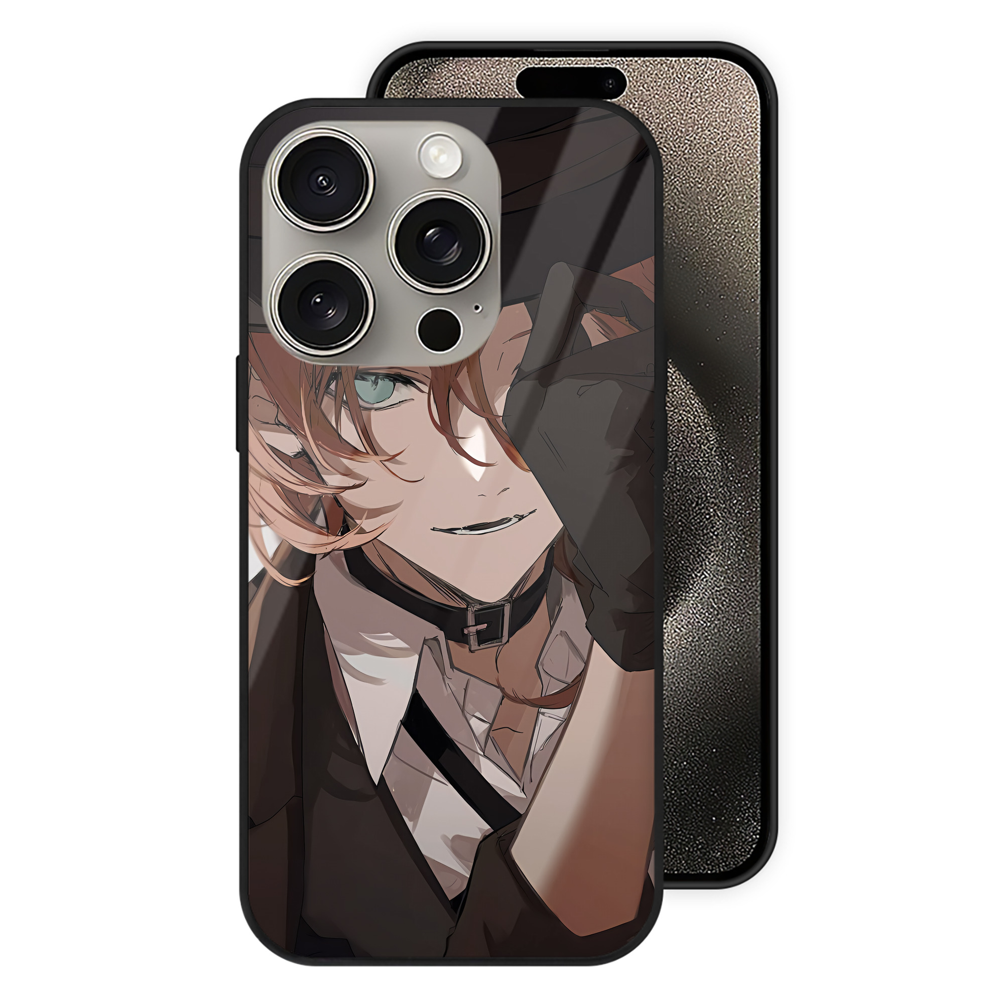 （画像用） 文豪ストレイドッグス Bungo Stray Dogs 【iPhone15Pro対応】スマホケース 耐衝撃＆黄変防止 背面ガラス