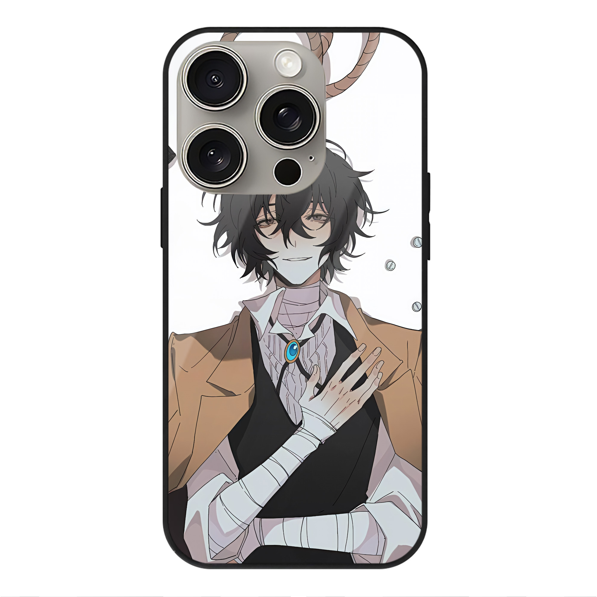 （画像用） 文豪ストレイドッグス Bungo Stray Dogs 【iPhone15Pro対応】スマホケース 耐衝撃＆黄変防止 背面ガラス