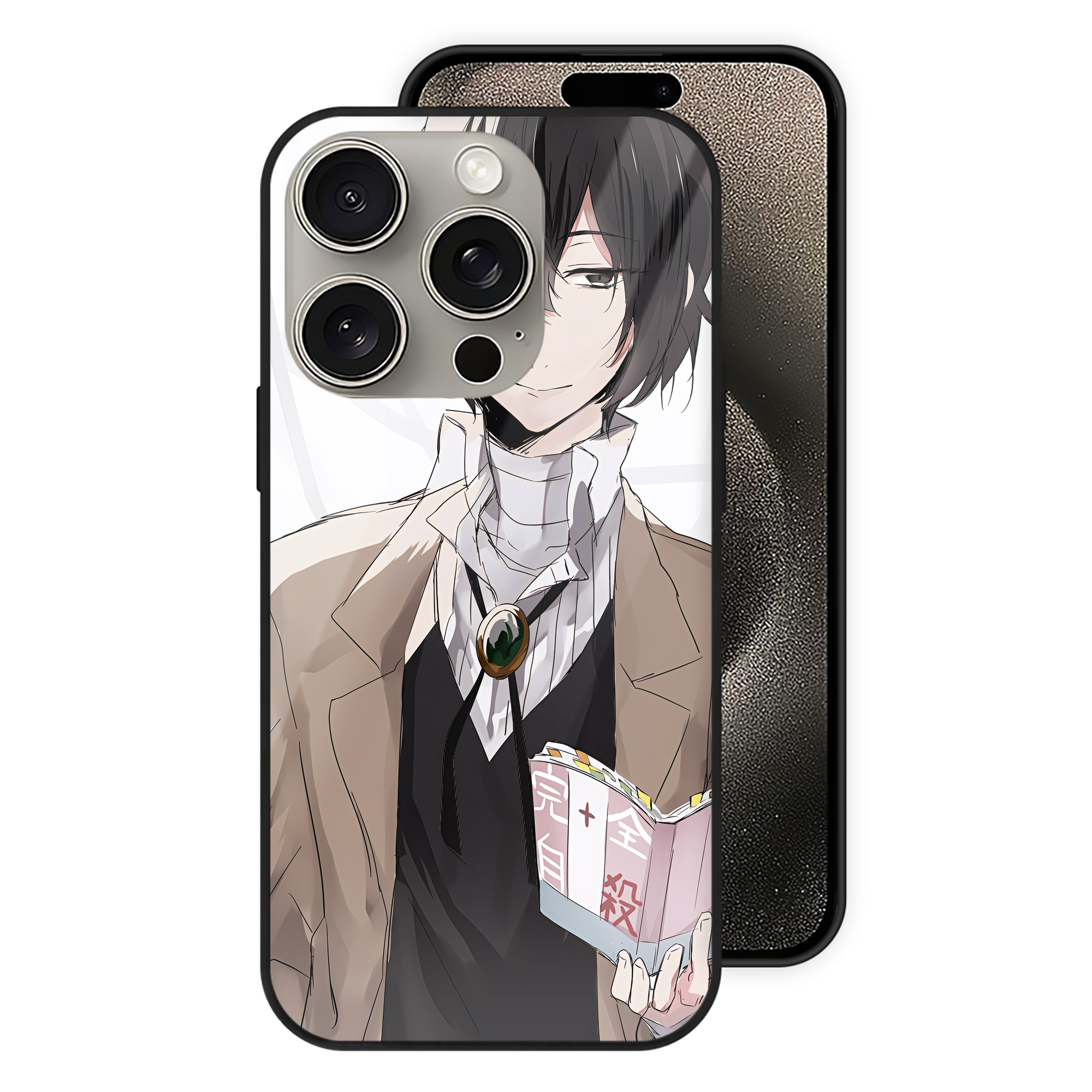 （画像用） 文豪ストレイドッグス Bungo Stray Dogs 【iPhone15Pro対応】スマホケース 耐衝撃＆黄変防止 背面ガラス