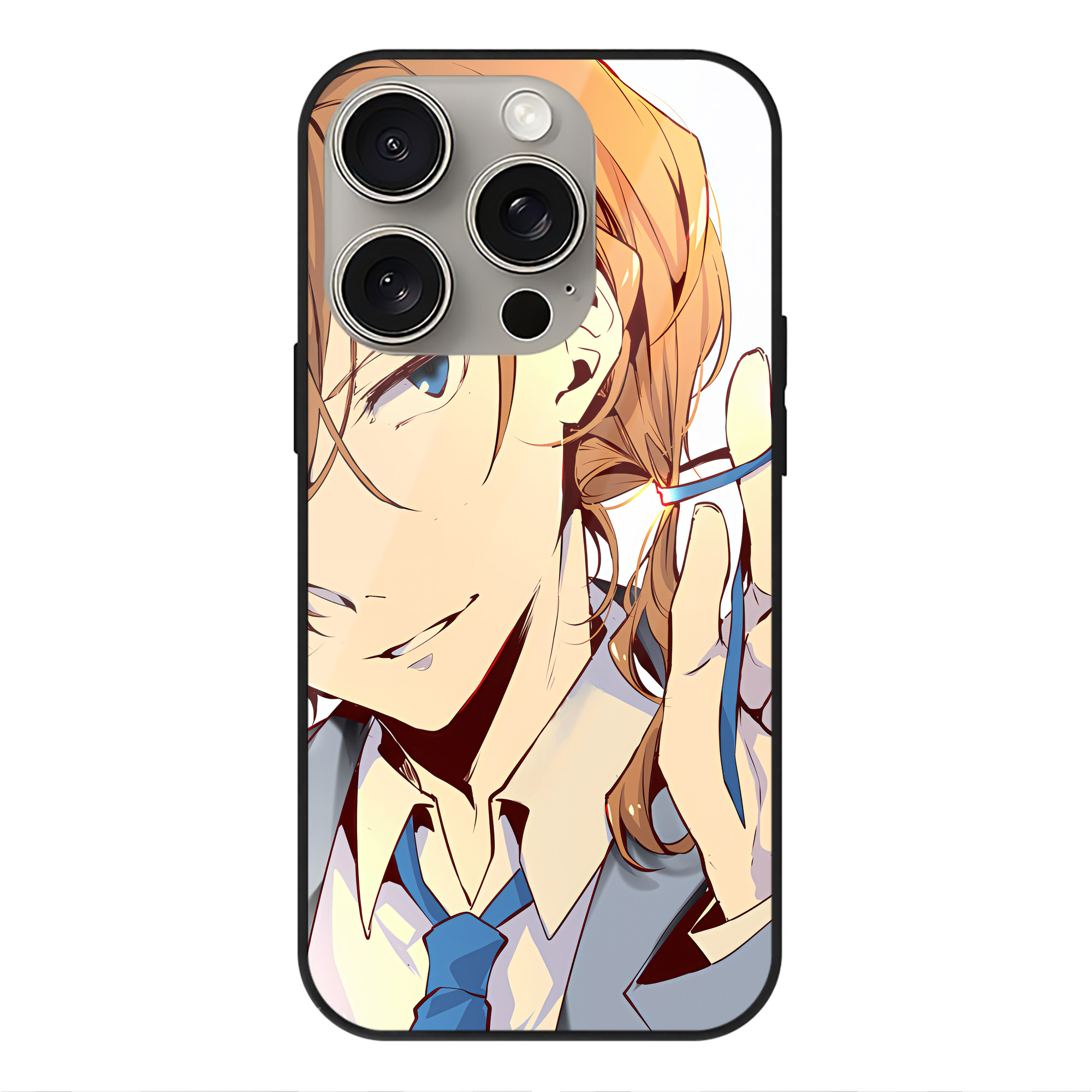 （画像用） 文豪ストレイドッグス Bungo Stray Dogs 【iPhone15Pro対応】スマホケース 耐衝撃＆黄変防止 背面ガラス