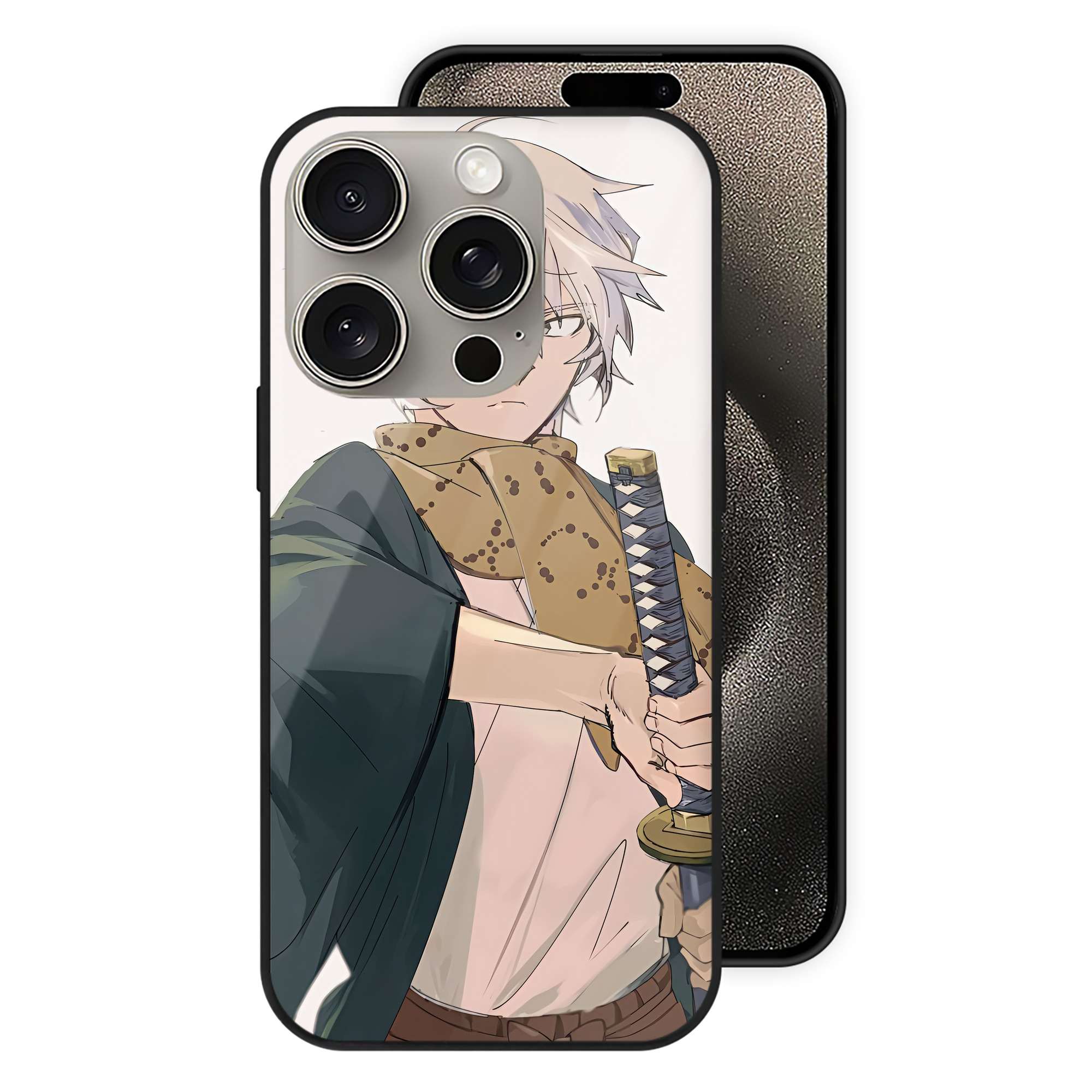 （画像用） 文豪ストレイドッグス Bungo Stray Dogs 【iPhone15Pro対応】スマホケース 耐衝撃＆黄変防止 背面ガラス