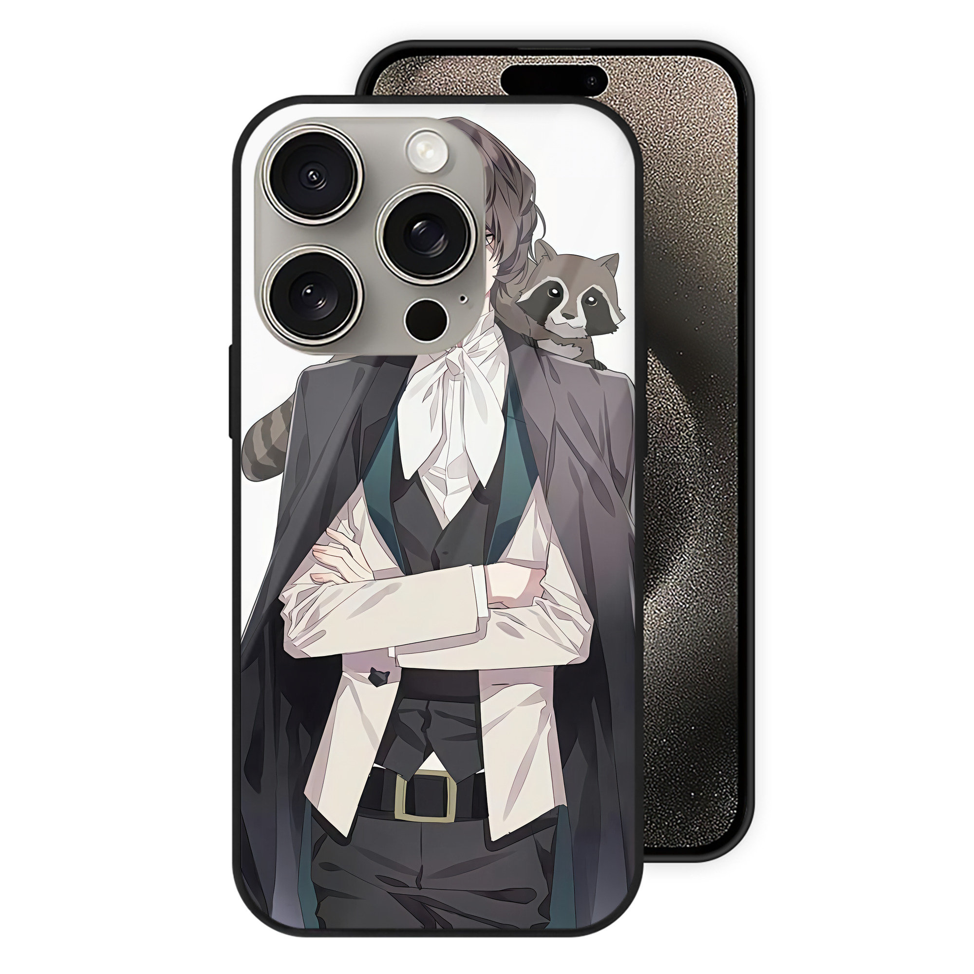 （画像用） 文豪ストレイドッグス Bungo Stray Dogs 【iPhone15Pro対応】スマホケース 耐衝撃＆黄変防止 背面ガラス