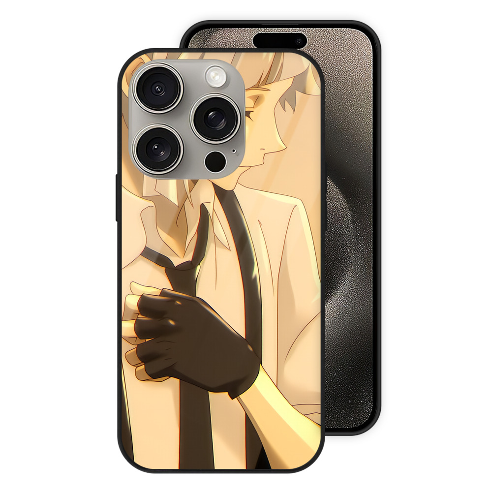 （画像用） 文豪ストレイドッグス Bungo Stray Dogs 【iPhone15Pro対応】スマホケース 耐衝撃＆黄変防止 背面ガラス