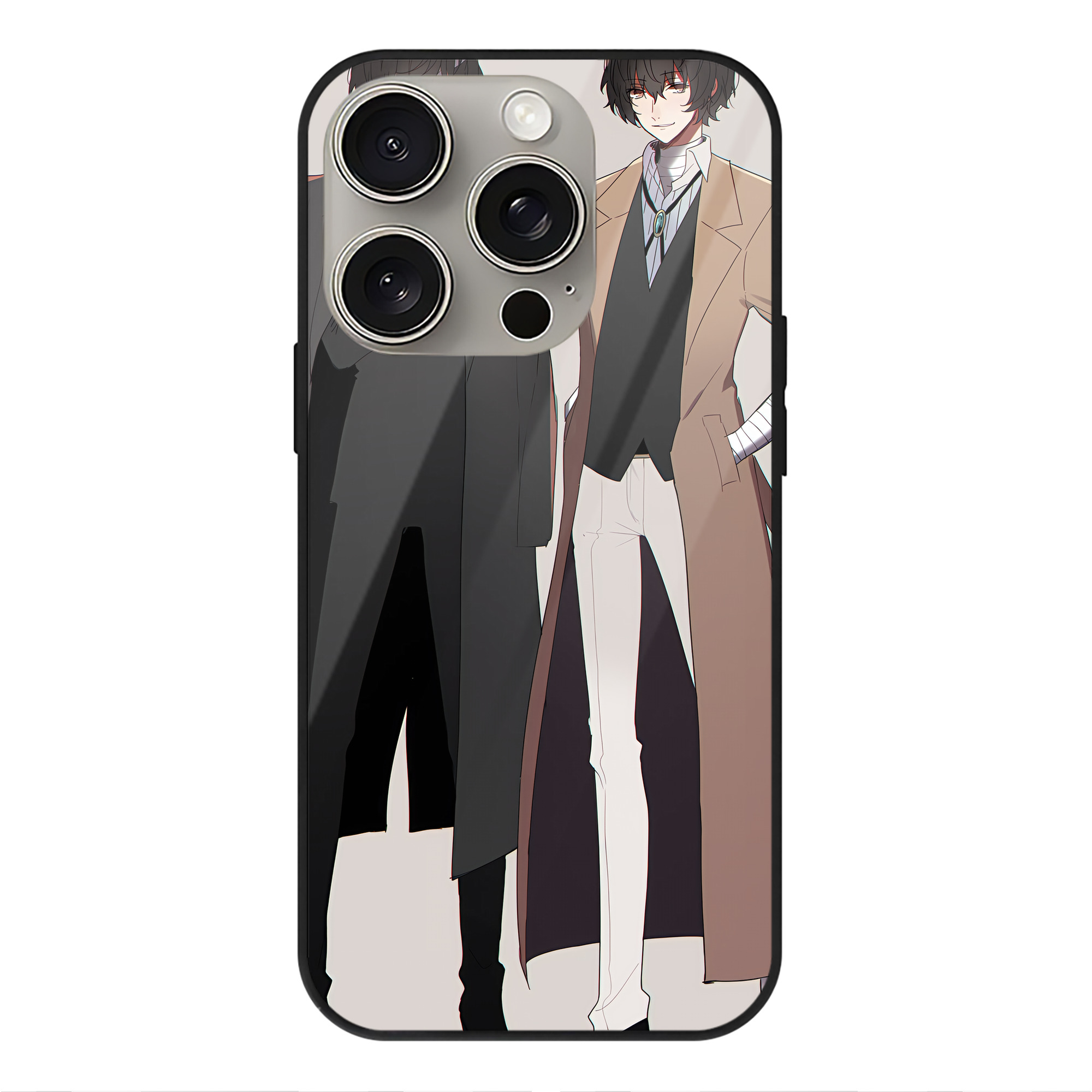 （画像用） 文豪ストレイドッグス Bungo Stray Dogs 【iPhone15Pro対応】スマホケース 耐衝撃＆黄変防止 背面ガラス