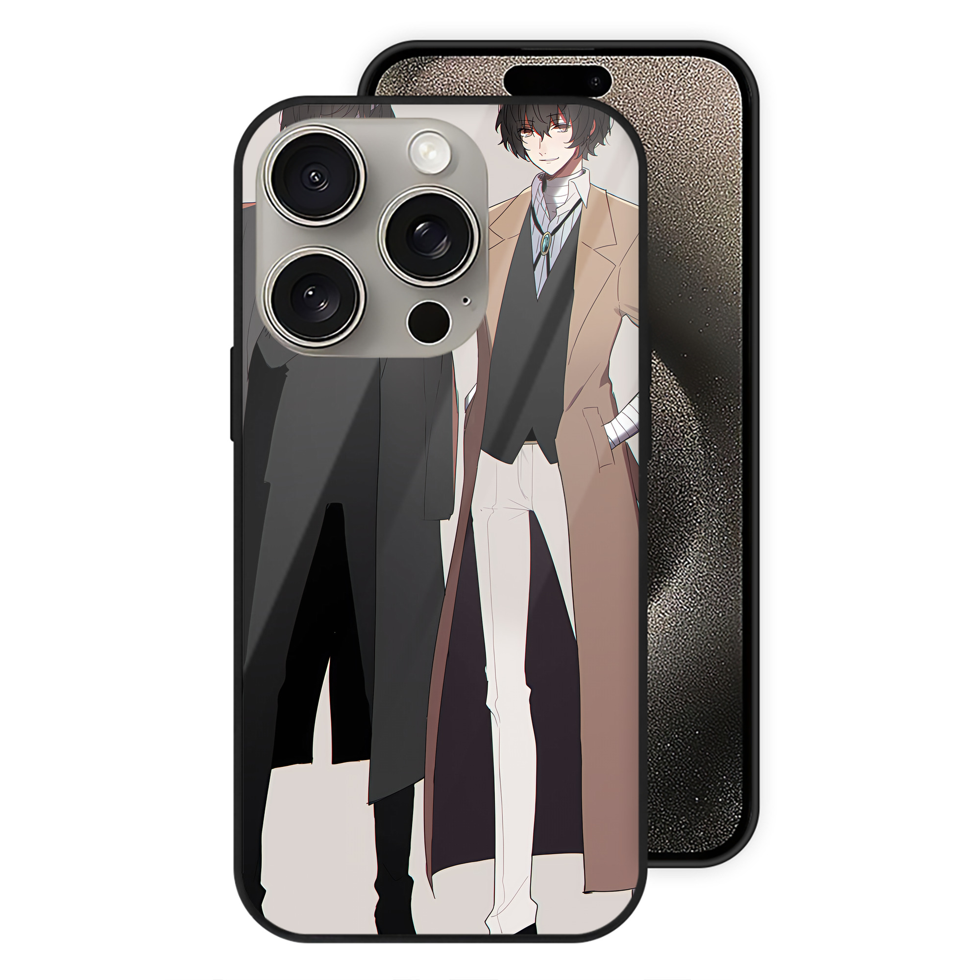 （画像用） 文豪ストレイドッグス Bungo Stray Dogs 【iPhone15Pro対応】スマホケース 耐衝撃＆黄変防止 背面ガラス