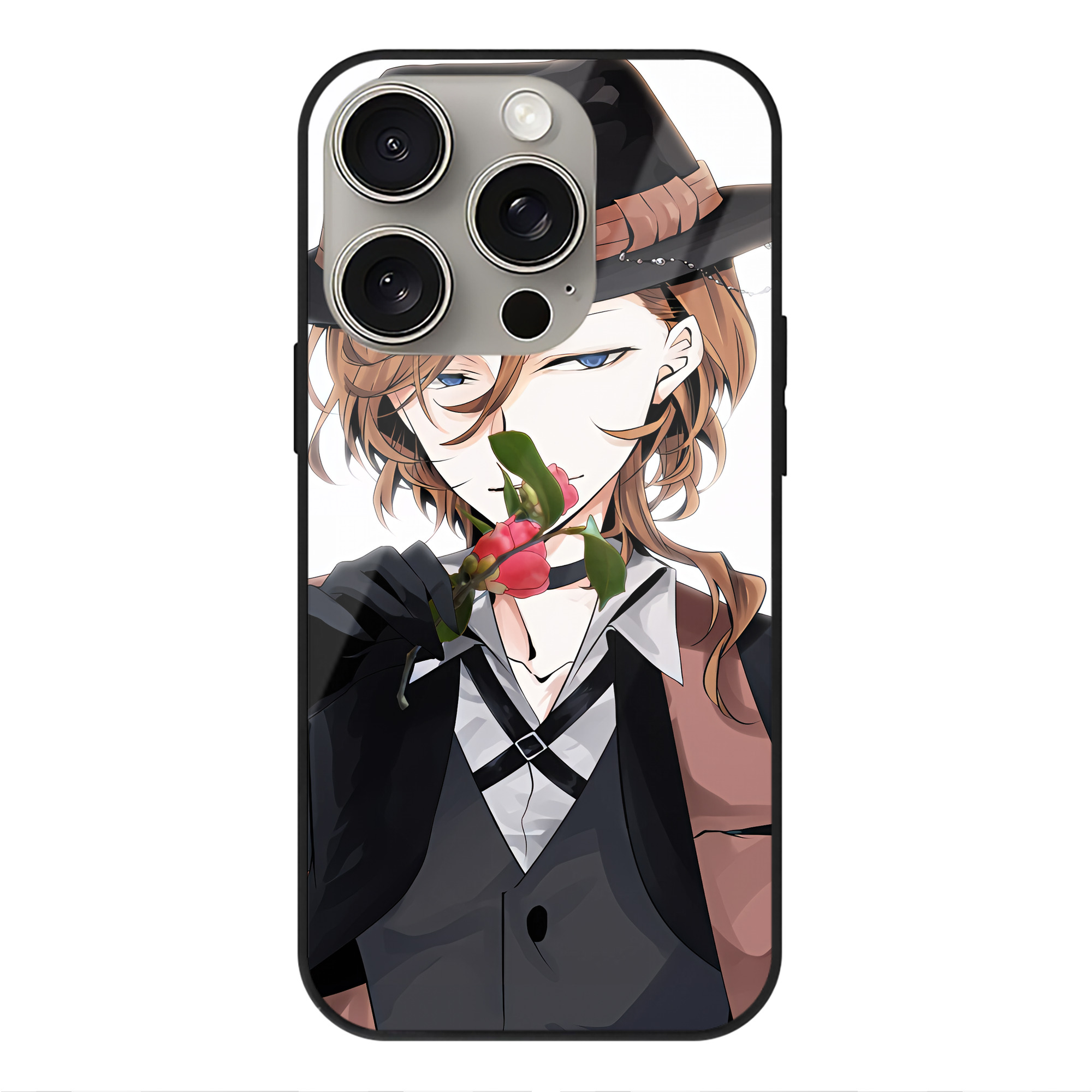 （画像用） 文豪ストレイドッグス Bungo Stray Dogs 【iPhone15Pro対応】スマホケース 耐衝撃＆黄変防止 背面ガラス
