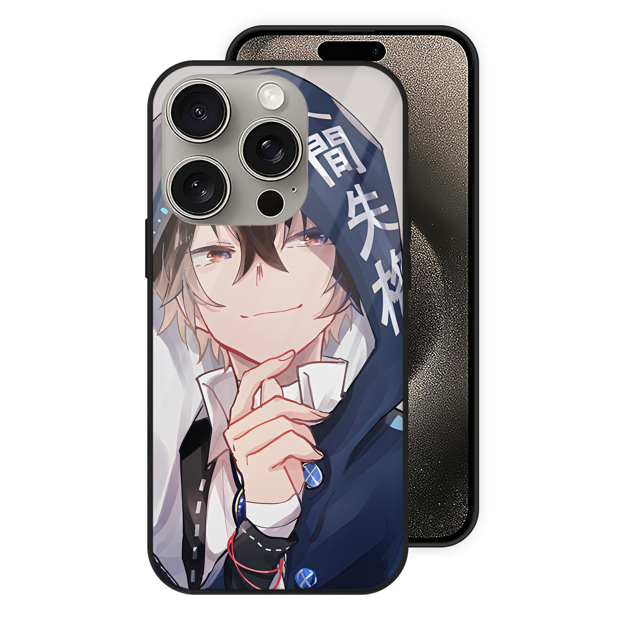（画像用） 文豪ストレイドッグス Bungo Stray Dogs 【iPhone15Pro対応】スマホケース 耐衝撃＆黄変防止 背面ガラス