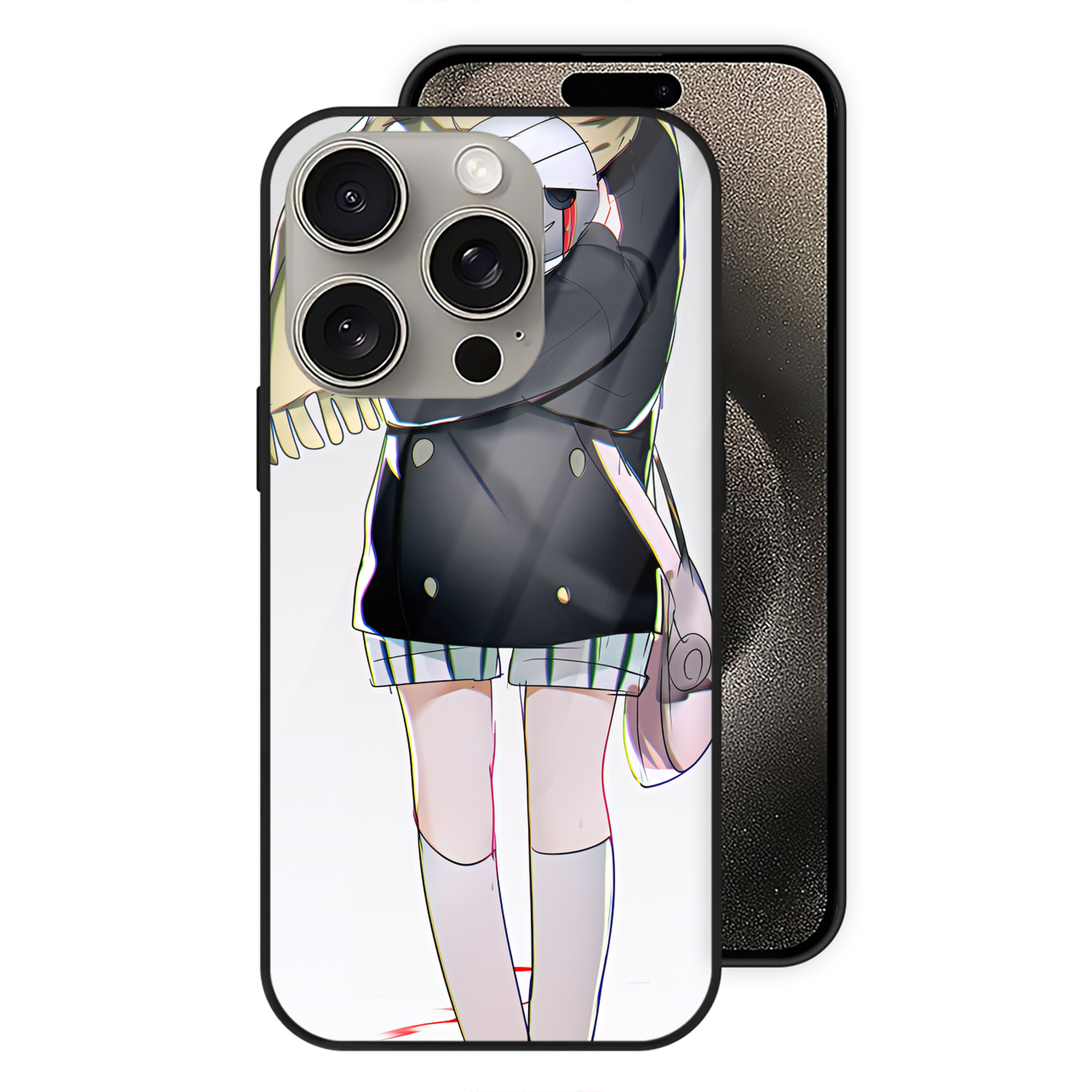 （画像用） 文豪ストレイドッグス Bungo Stray Dogs 【iPhone15Pro対応】スマホケース 耐衝撃＆黄変防止 背面ガラス