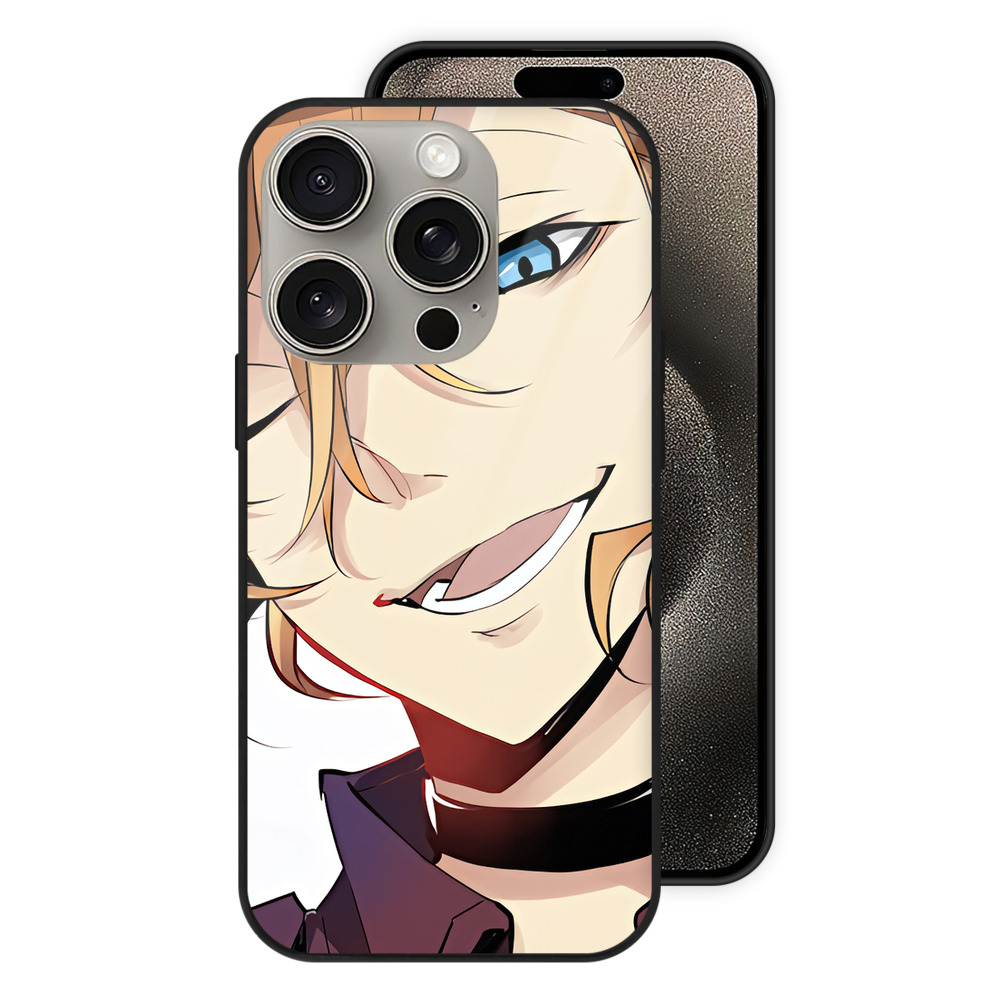 （画像用） 文豪ストレイドッグス Bungo Stray Dogs 【iPhone15Pro対応】スマホケース 耐衝撃＆黄変防止 背面ガラス