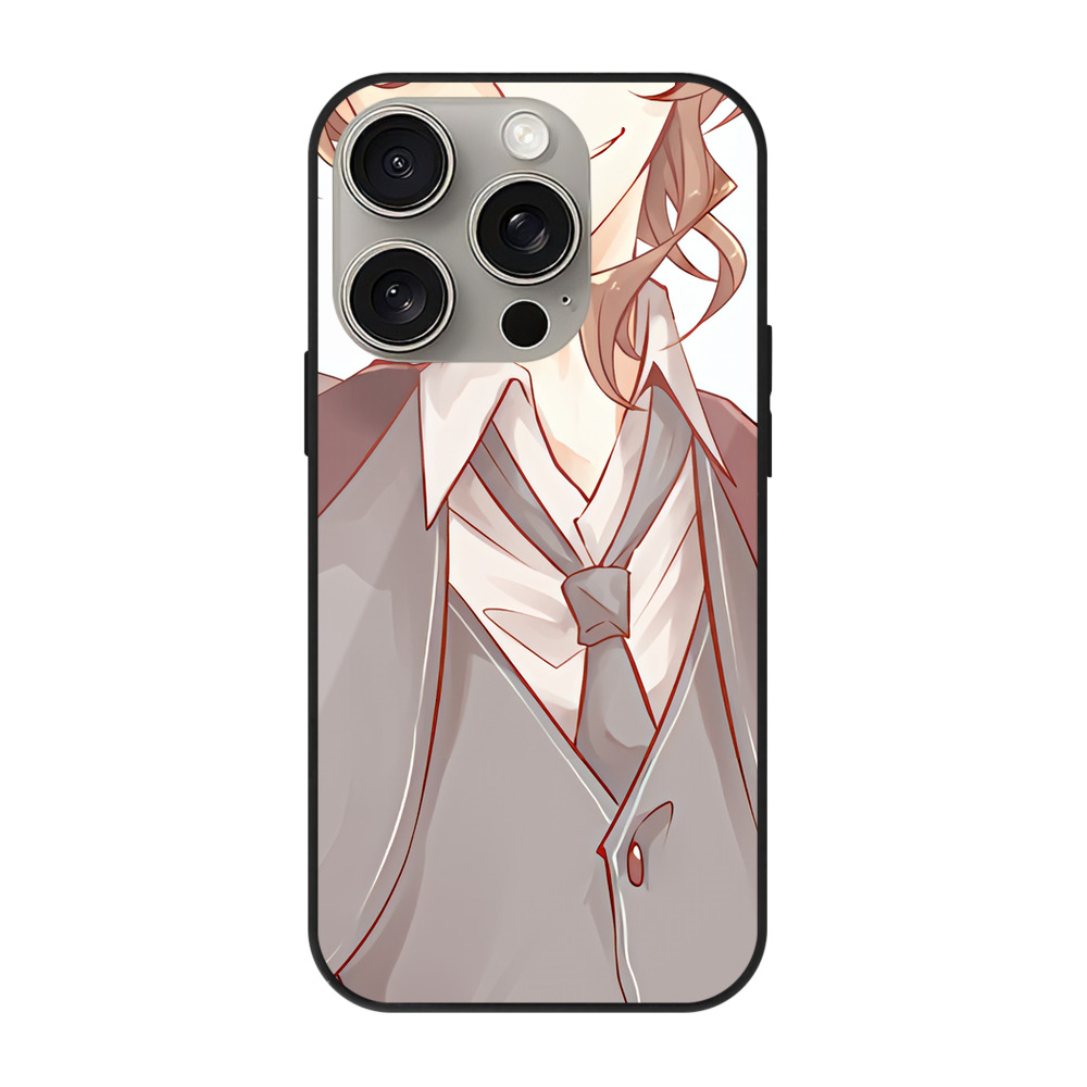 （画像用） 文豪ストレイドッグス Bungo Stray Dogs 【iPhone15Pro対応】スマホケース 耐衝撃＆黄変防止 背面ガラス