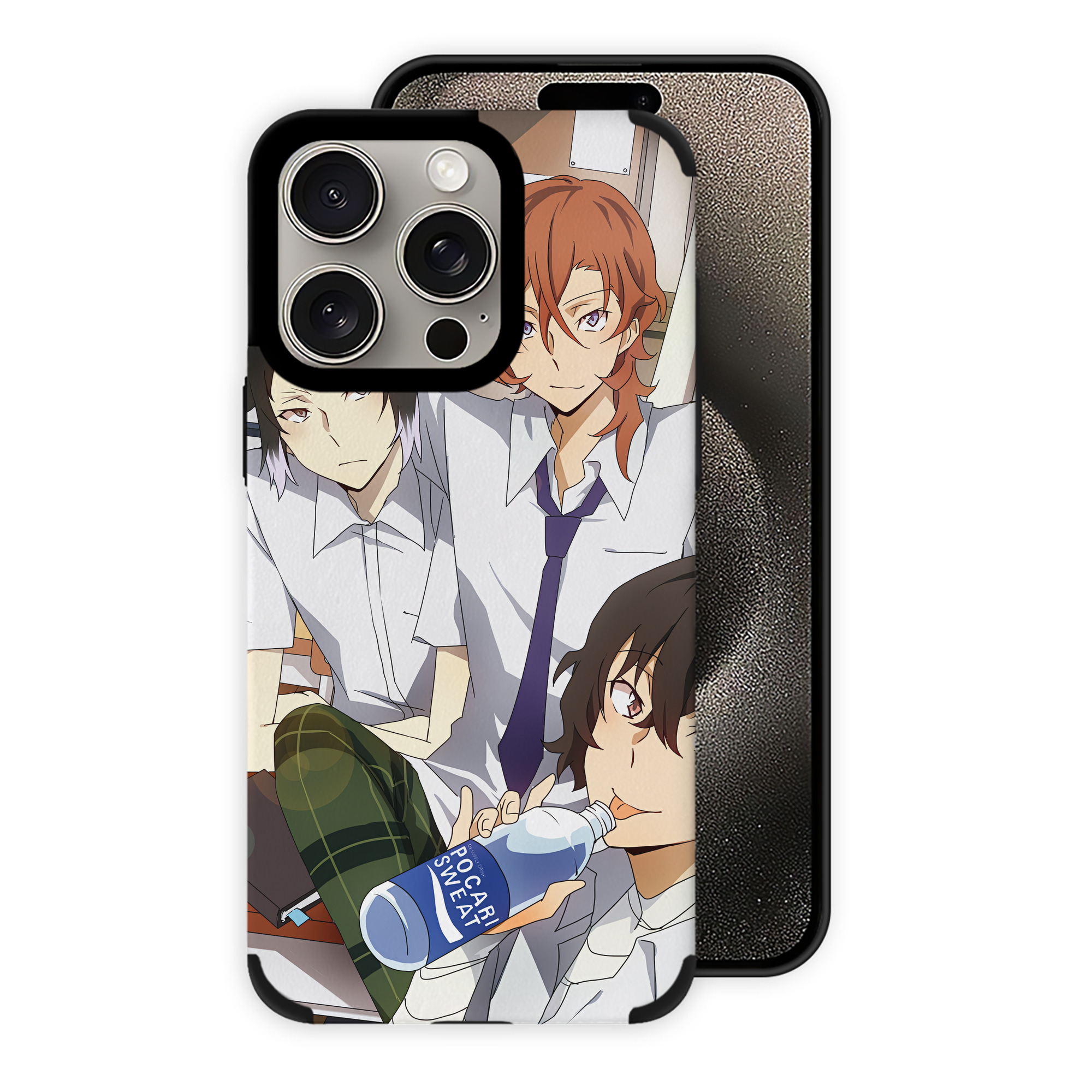 （画像用） 文豪ストレイドッグス Bungo Stray Dogs 【iPhone15ProMax対応】 PUレザー スマホケース 耐衝撃＆黄変防止