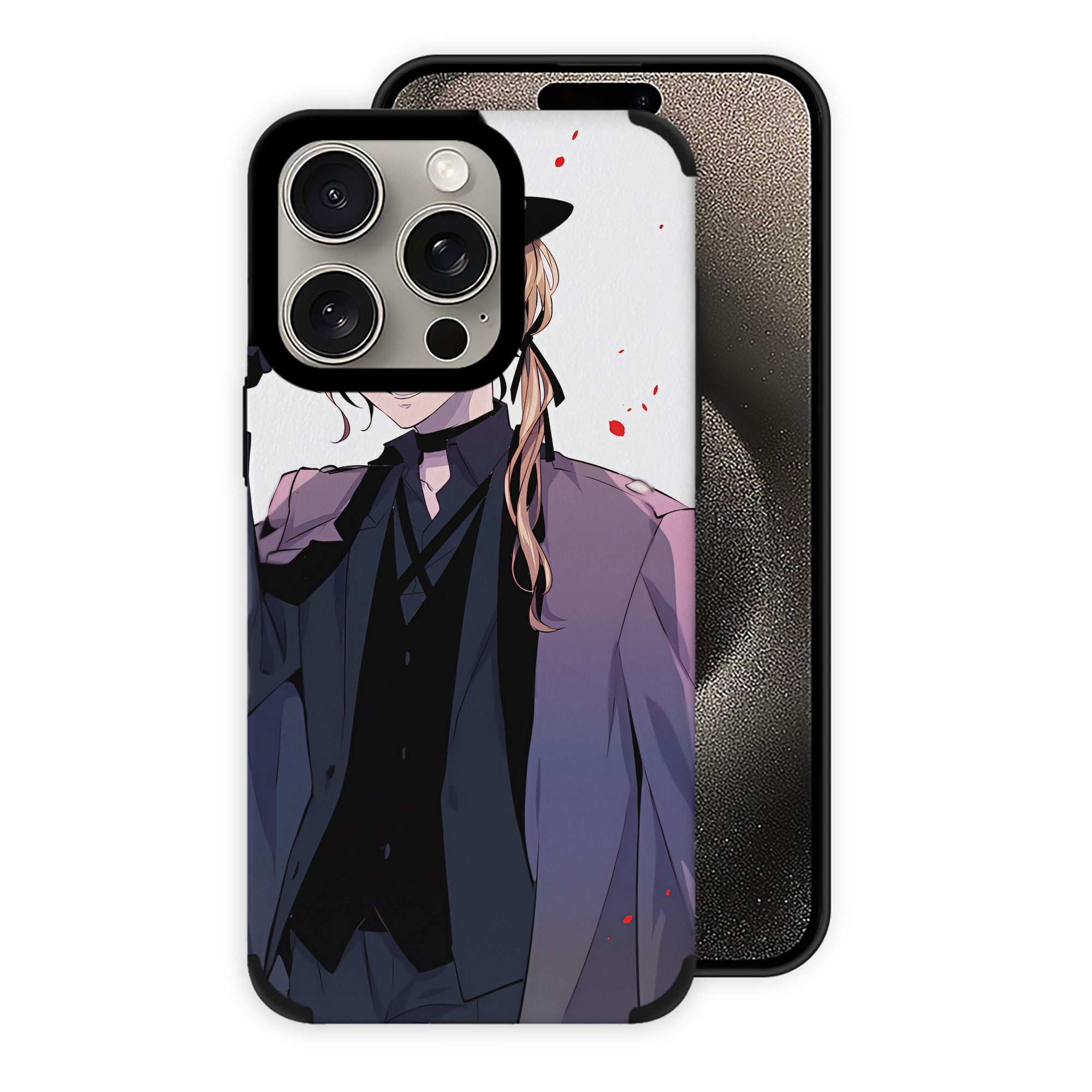 （画像用） 文豪ストレイドッグス Bungo Stray Dogs 【iPhone15ProMax対応】 PUレザー スマホケース 耐衝撃＆黄変防止