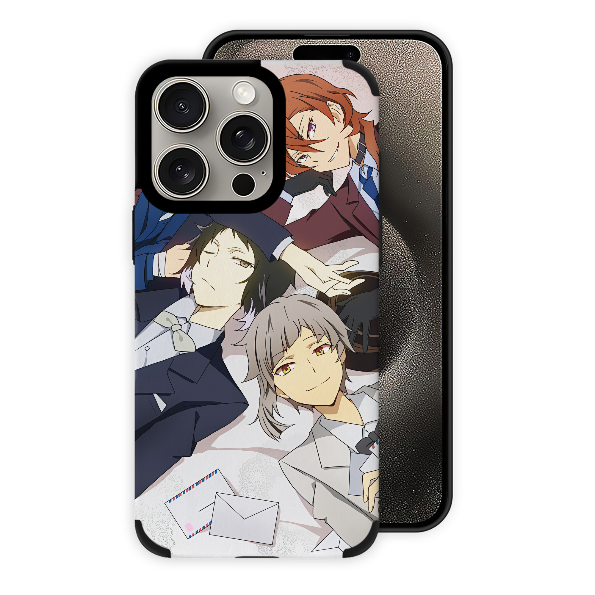 （画像用） 文豪ストレイドッグス Bungo Stray Dogs 【iPhone15ProMax対応】 PUレザー スマホケース 耐衝撃＆黄変防止
