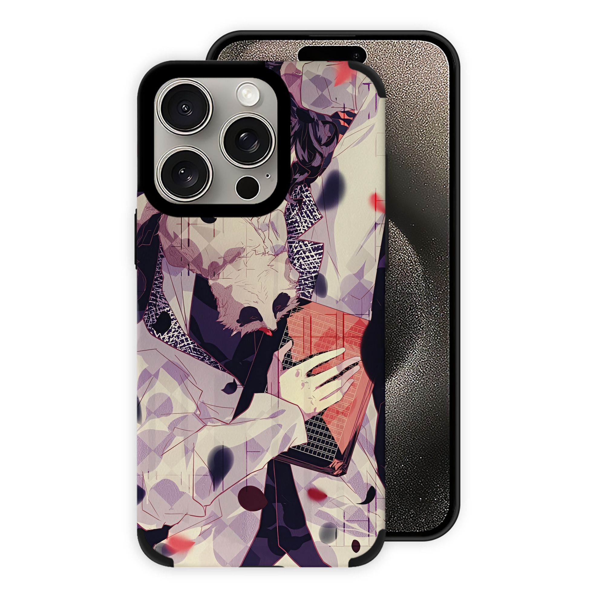 （画像用） 文豪ストレイドッグス Bungo Stray Dogs 【iPhone15ProMax対応】 PUレザー スマホケース 耐衝撃＆黄変防止