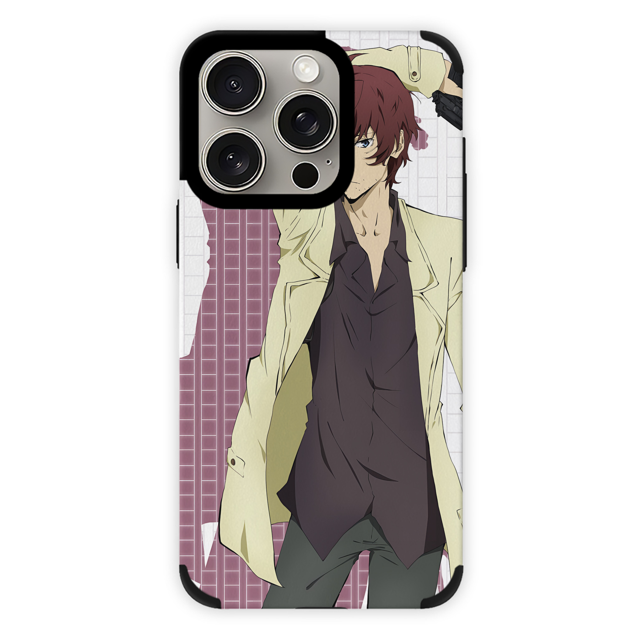 （画像用） 文豪ストレイドッグス Bungo Stray Dogs 【iPhone15ProMax対応】 PUレザー スマホケース 耐衝撃＆黄変防止
