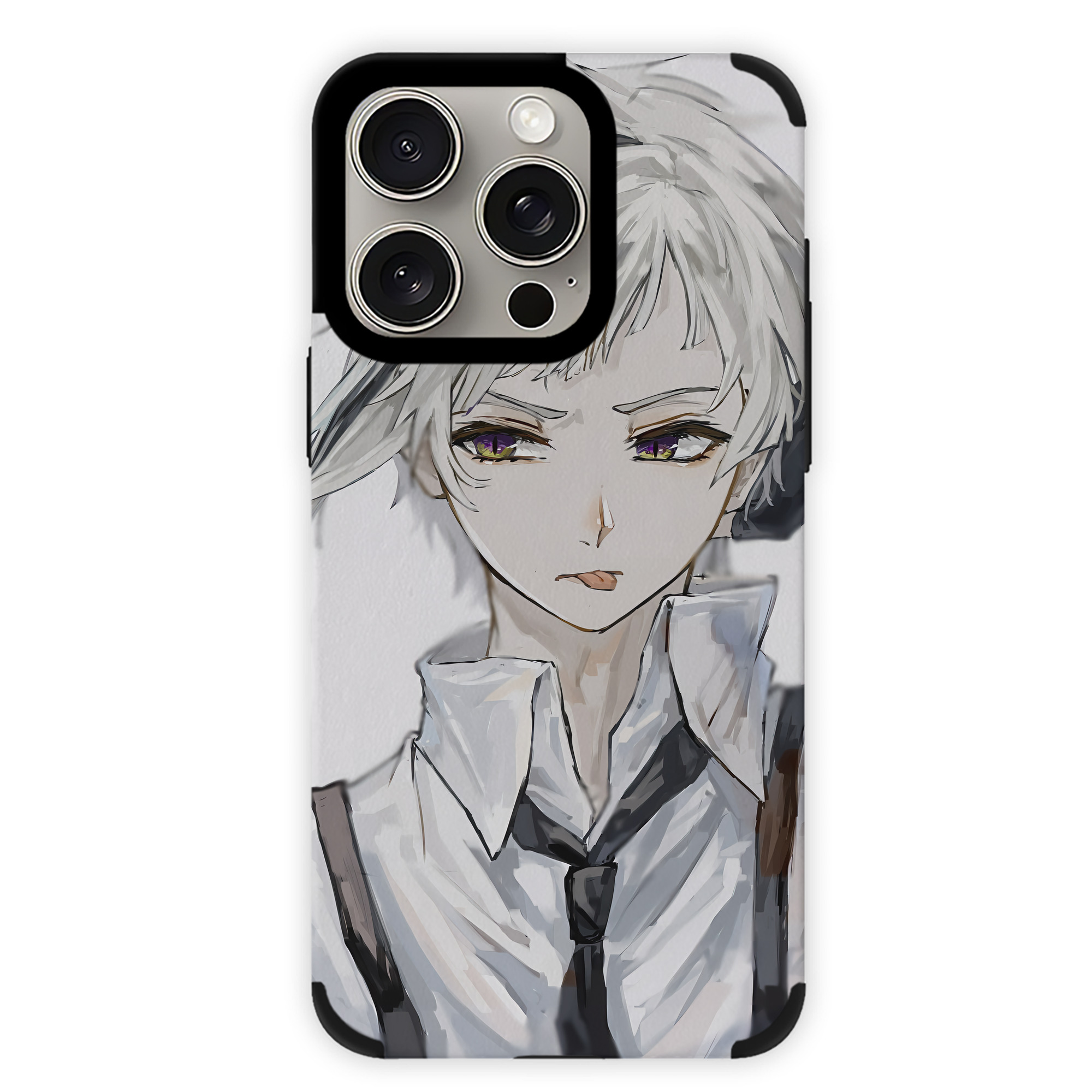 （画像用） 文豪ストレイドッグス Bungo Stray Dogs 【iPhone15ProMax対応】 PUレザー スマホケース 耐衝撃＆黄変防止