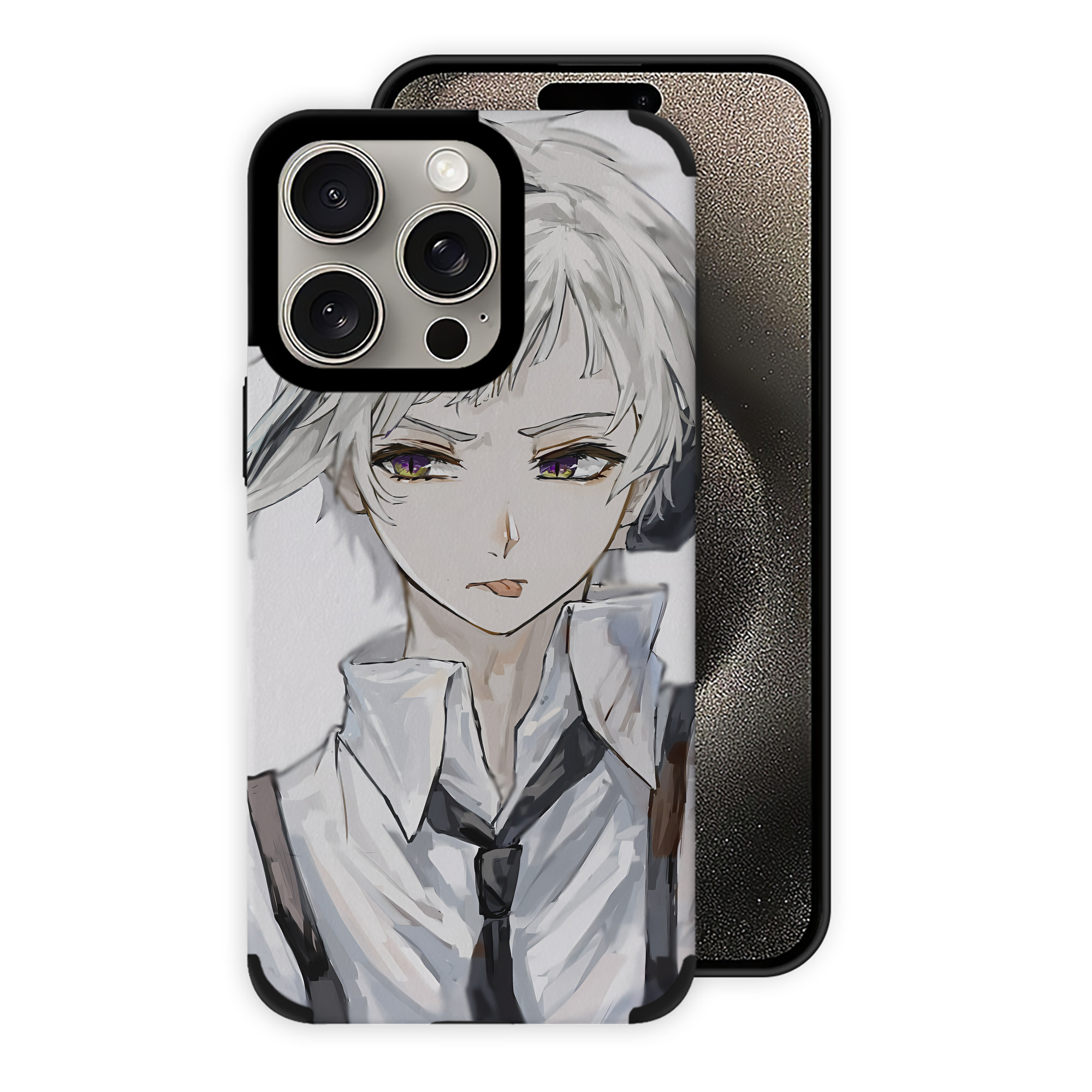 （画像用） 文豪ストレイドッグス Bungo Stray Dogs 【iPhone15ProMax対応】 PUレザー スマホケース 耐衝撃＆黄変防止