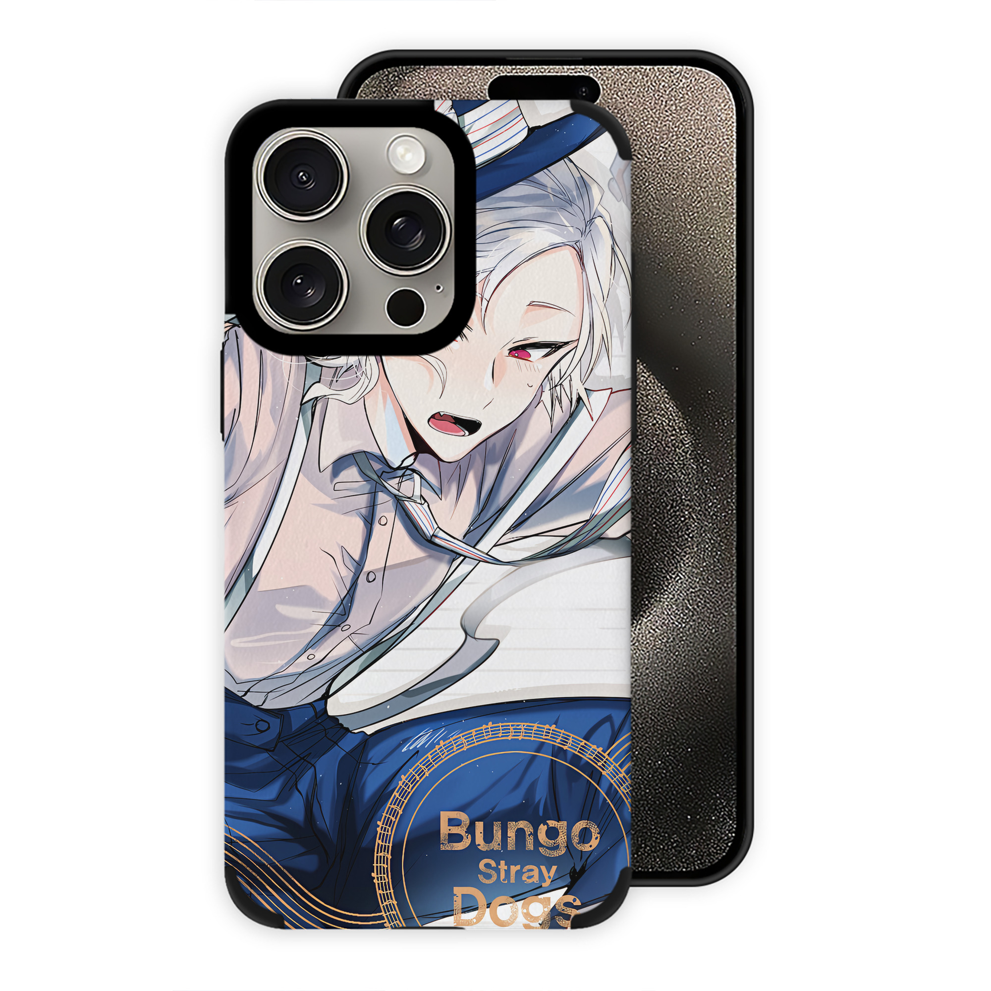 （画像用） 文豪ストレイドッグス Bungo Stray Dogs 【iPhone15ProMax対応】 PUレザー スマホケース 耐衝撃＆黄変防止