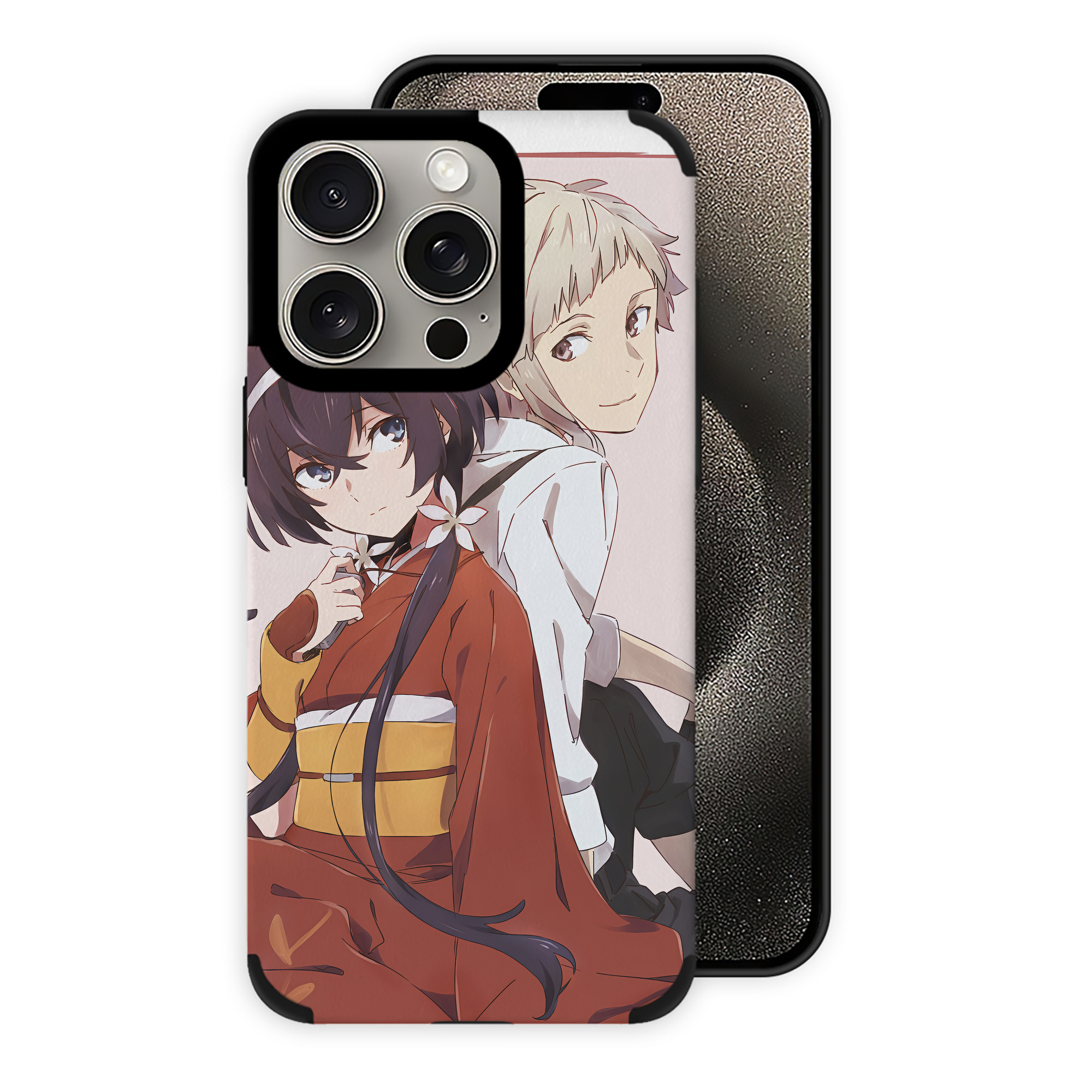 （画像用） 文豪ストレイドッグス Bungo Stray Dogs 【iPhone15ProMax対応】 PUレザー スマホケース 耐衝撃＆黄変防止