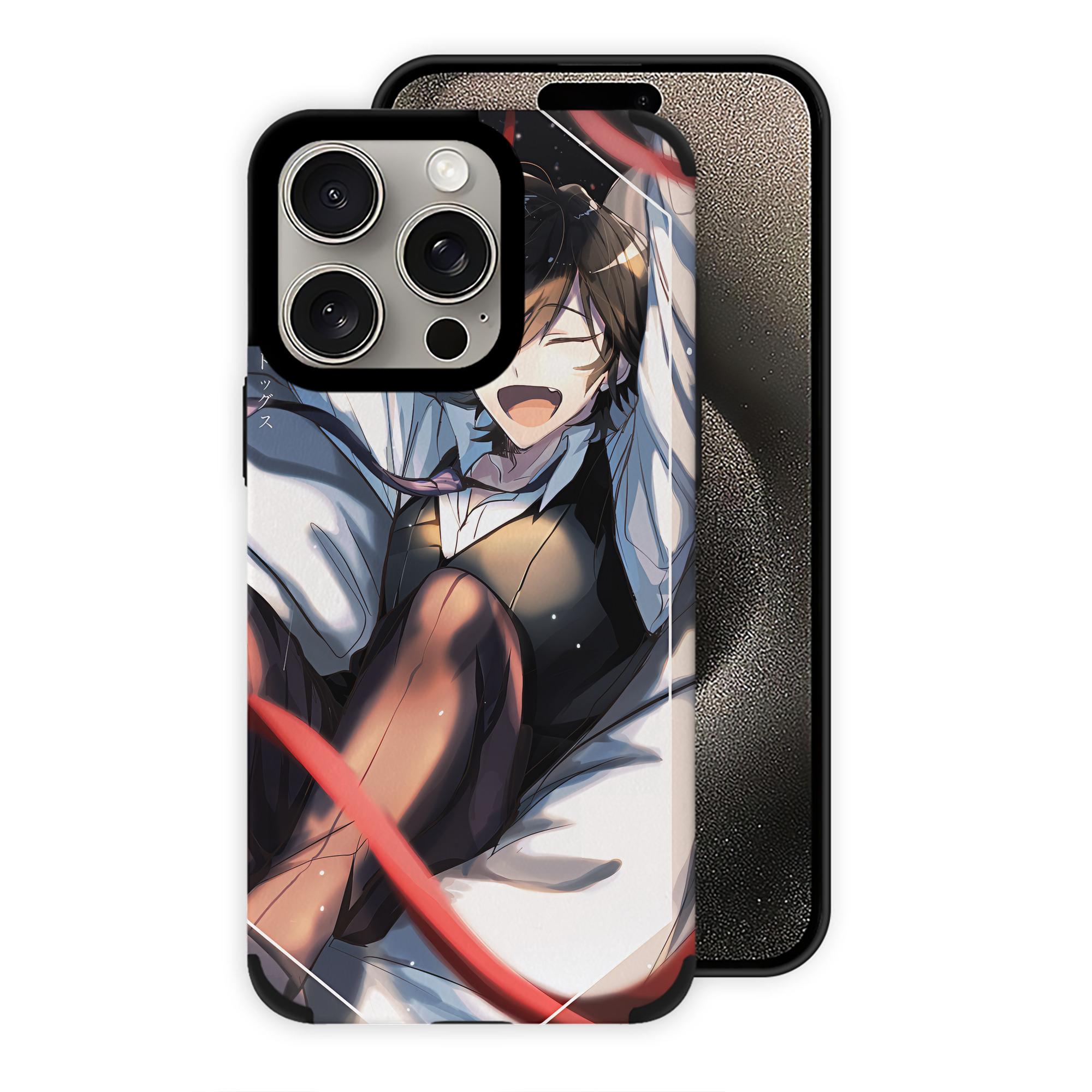 （画像用） 文豪ストレイドッグス Bungo Stray Dogs 【iPhone15ProMax対応】 PUレザー スマホケース 耐衝撃＆黄変防止