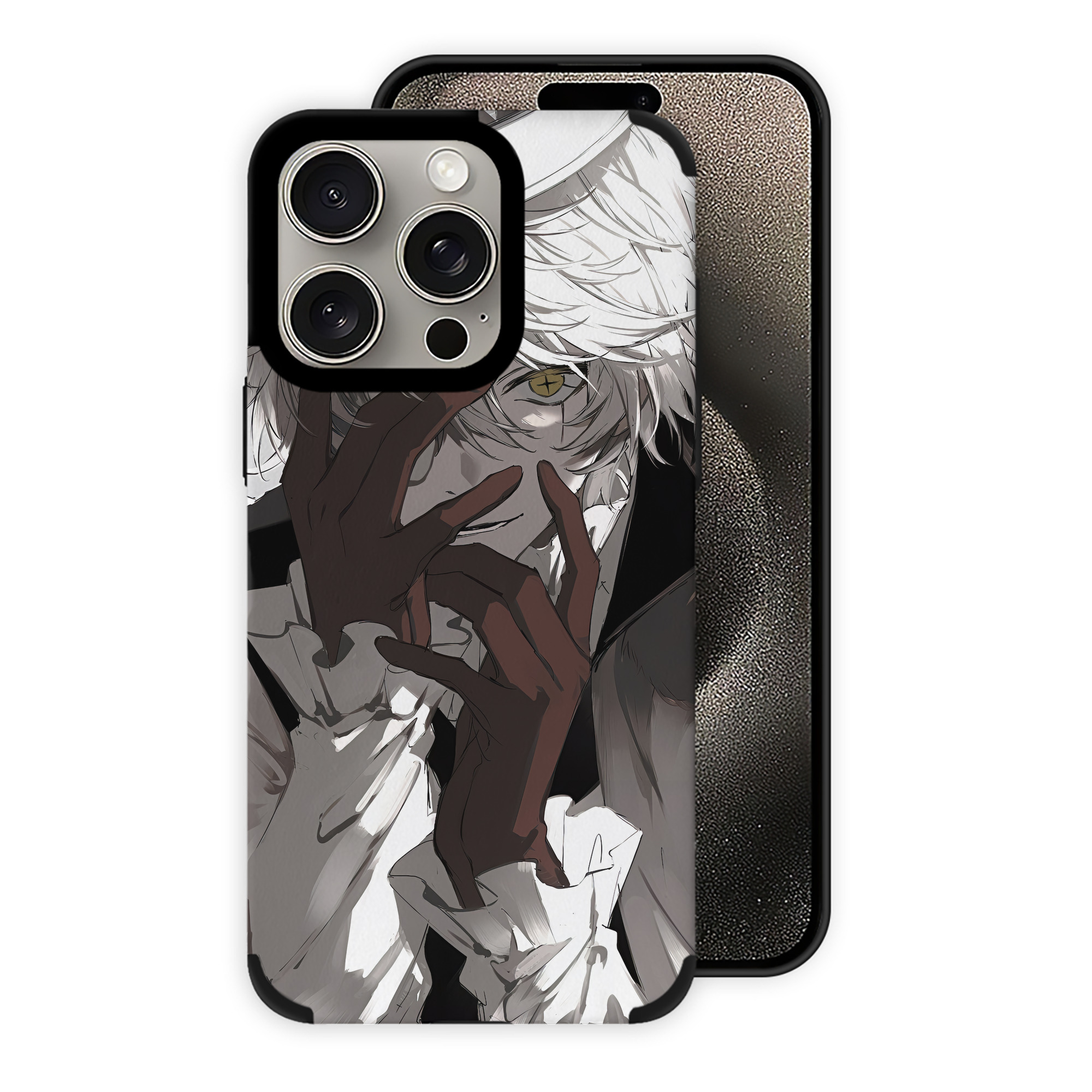 （画像用） 文豪ストレイドッグス Bungo Stray Dogs 【iPhone15ProMax対応】 PUレザー スマホケース 耐衝撃＆黄変防止