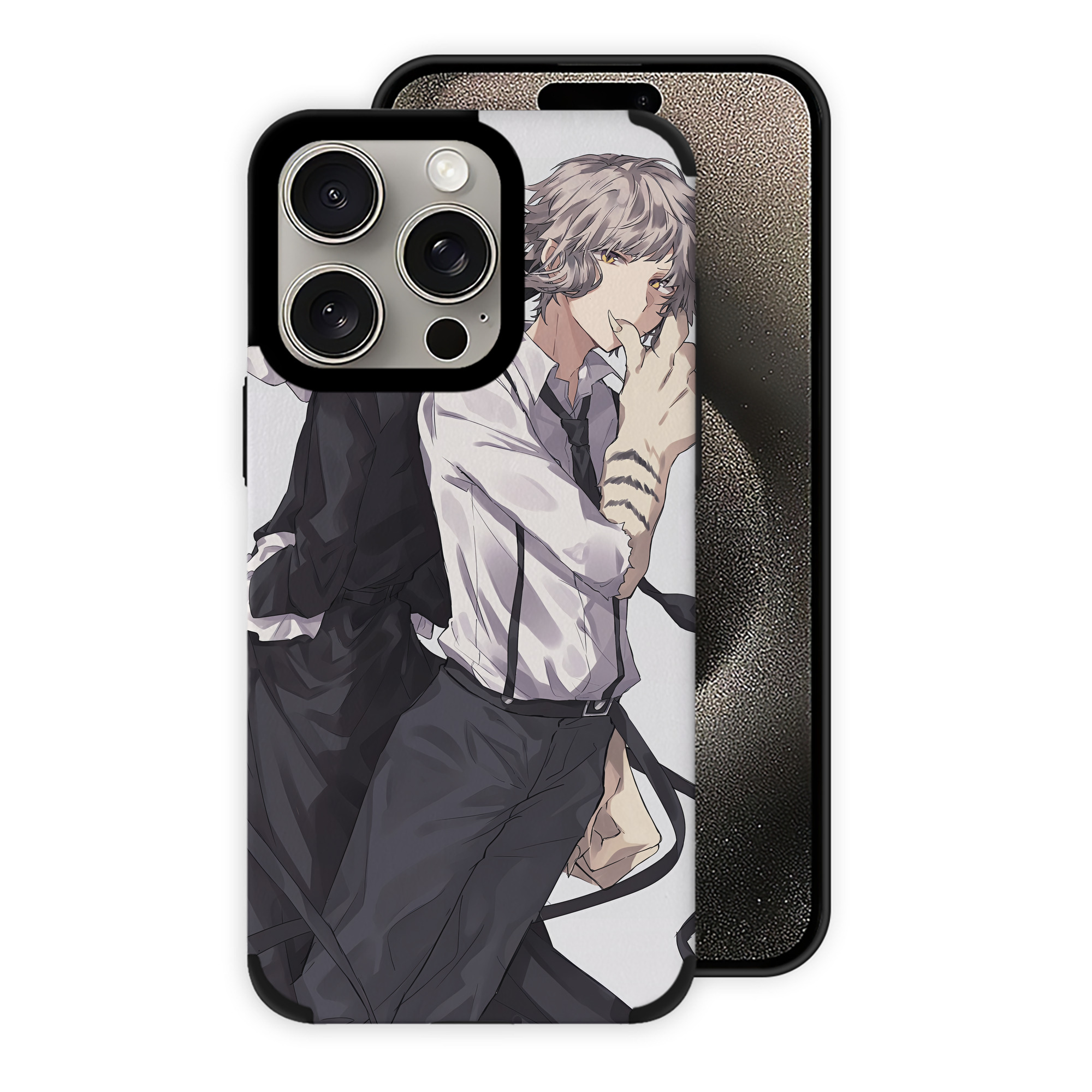 （画像用） 文豪ストレイドッグス Bungo Stray Dogs 【iPhone15ProMax対応】 PUレザー スマホケース 耐衝撃＆黄変防止