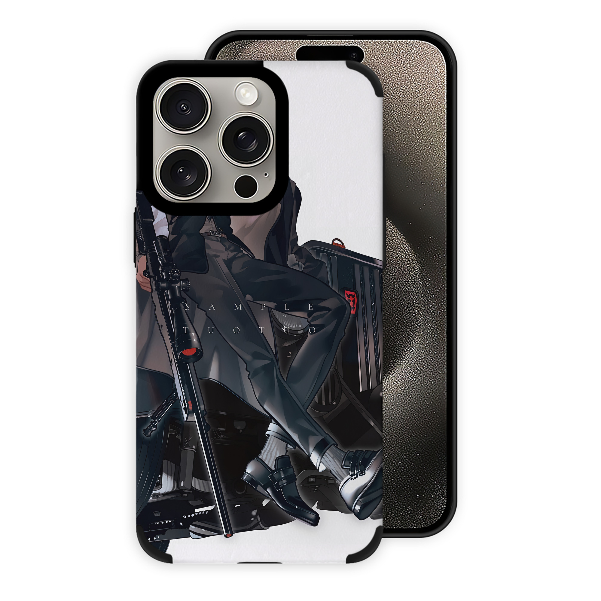 （画像用） 文豪ストレイドッグス Bungo Stray Dogs 【iPhone15ProMax対応】 PUレザー スマホケース 耐衝撃＆黄変防止