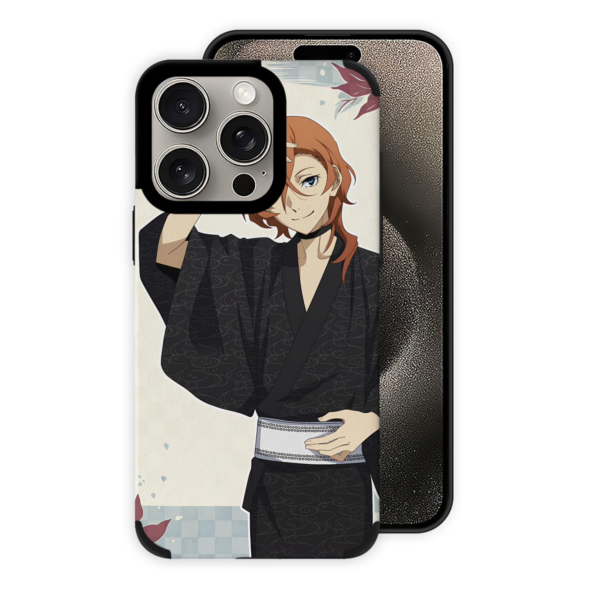 （画像用） 文豪ストレイドッグス Bungo Stray Dogs 【iPhone15ProMax対応】 PUレザー スマホケース 耐衝撃＆黄変防止