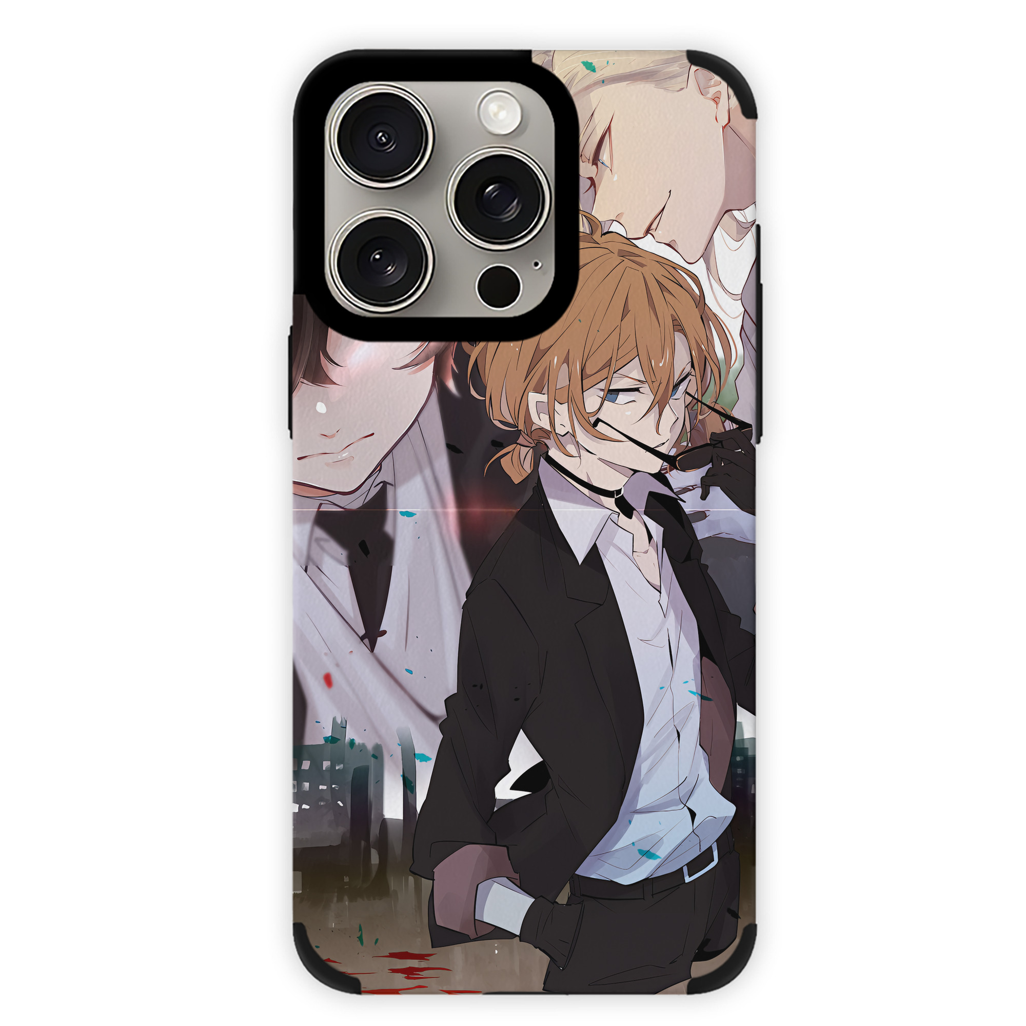 （画像用） 文豪ストレイドッグス Bungo Stray Dogs 【iPhone15ProMax対応】 PUレザー スマホケース 耐衝撃＆黄変防止