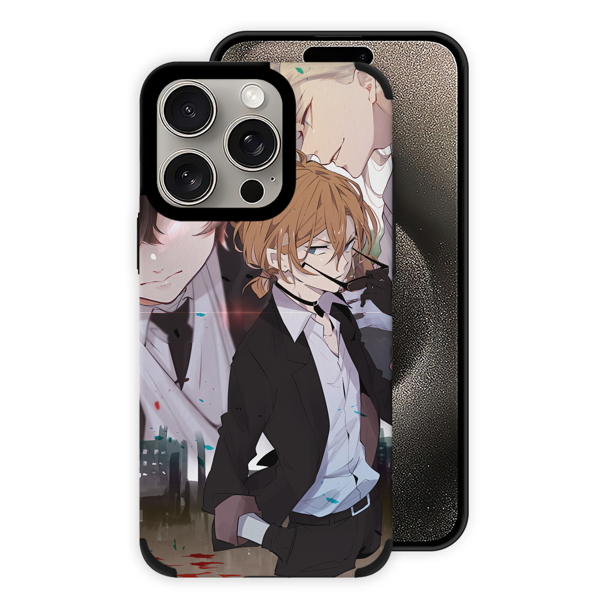 （画像用） 文豪ストレイドッグス Bungo Stray Dogs 【iPhone15ProMax対応】 PUレザー スマホケース 耐衝撃＆黄変防止