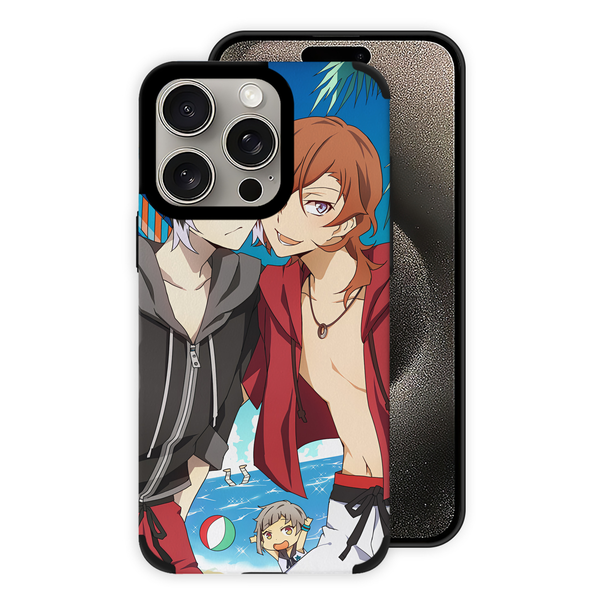 （画像用） 文豪ストレイドッグス Bungo Stray Dogs 【iPhone15ProMax対応】 PUレザー スマホケース 耐衝撃＆黄変防止