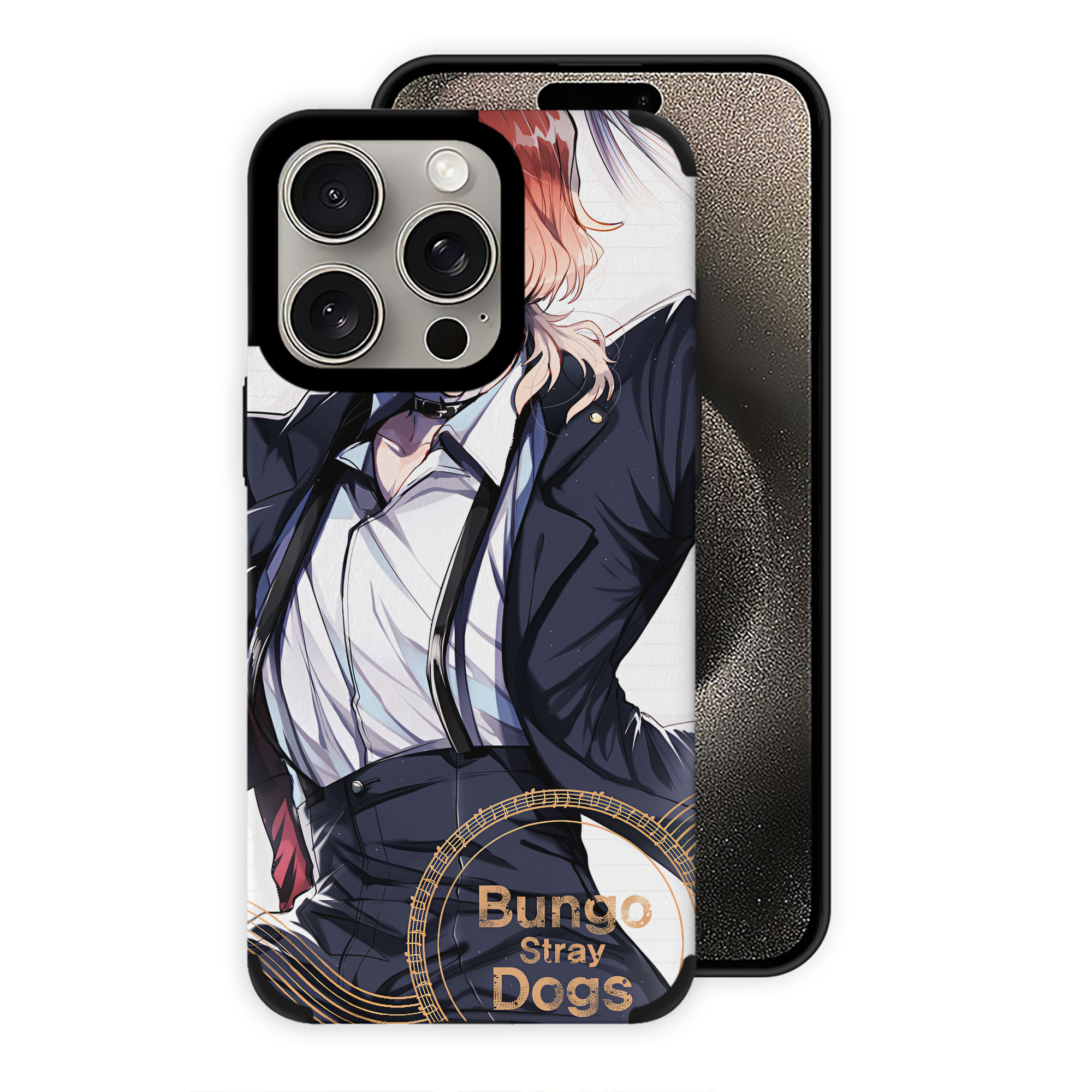 （画像用） 文豪ストレイドッグス Bungo Stray Dogs 【iPhone15ProMax対応】 PUレザー スマホケース 耐衝撃＆黄変防止