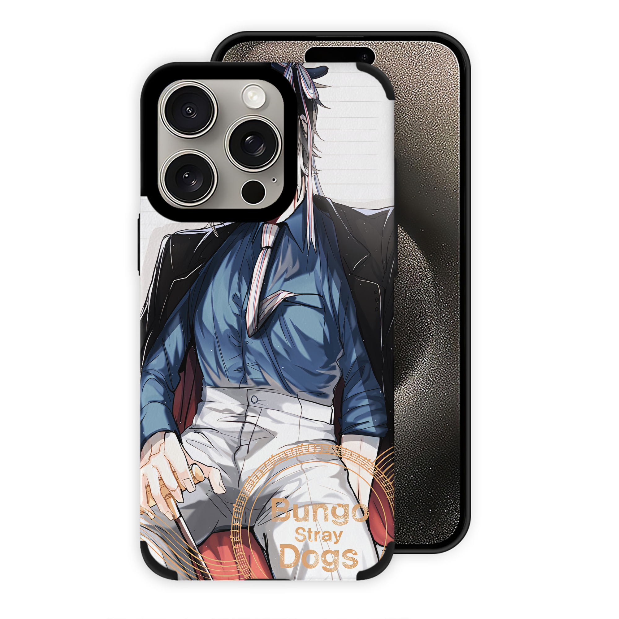 （画像用） 文豪ストレイドッグス Bungo Stray Dogs 【iPhone15ProMax対応】 PUレザー スマホケース 耐衝撃＆黄変防止
