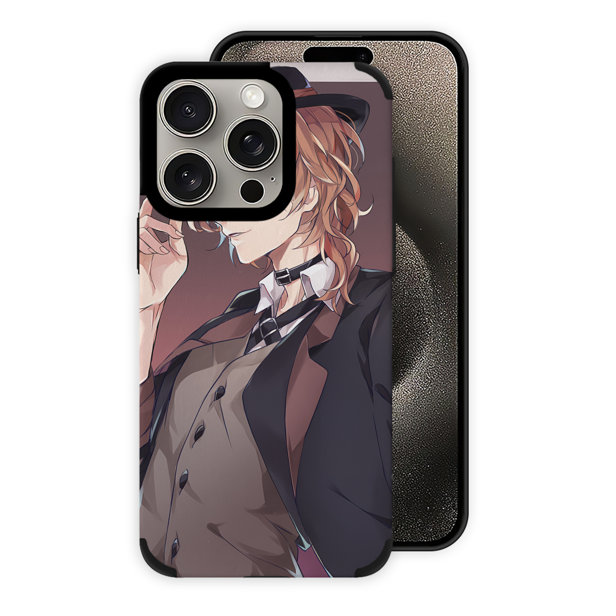 （画像用） 文豪ストレイドッグス Bungo Stray Dogs 【iPhone15ProMax対応】 PUレザー スマホケース 耐衝撃＆黄変防止