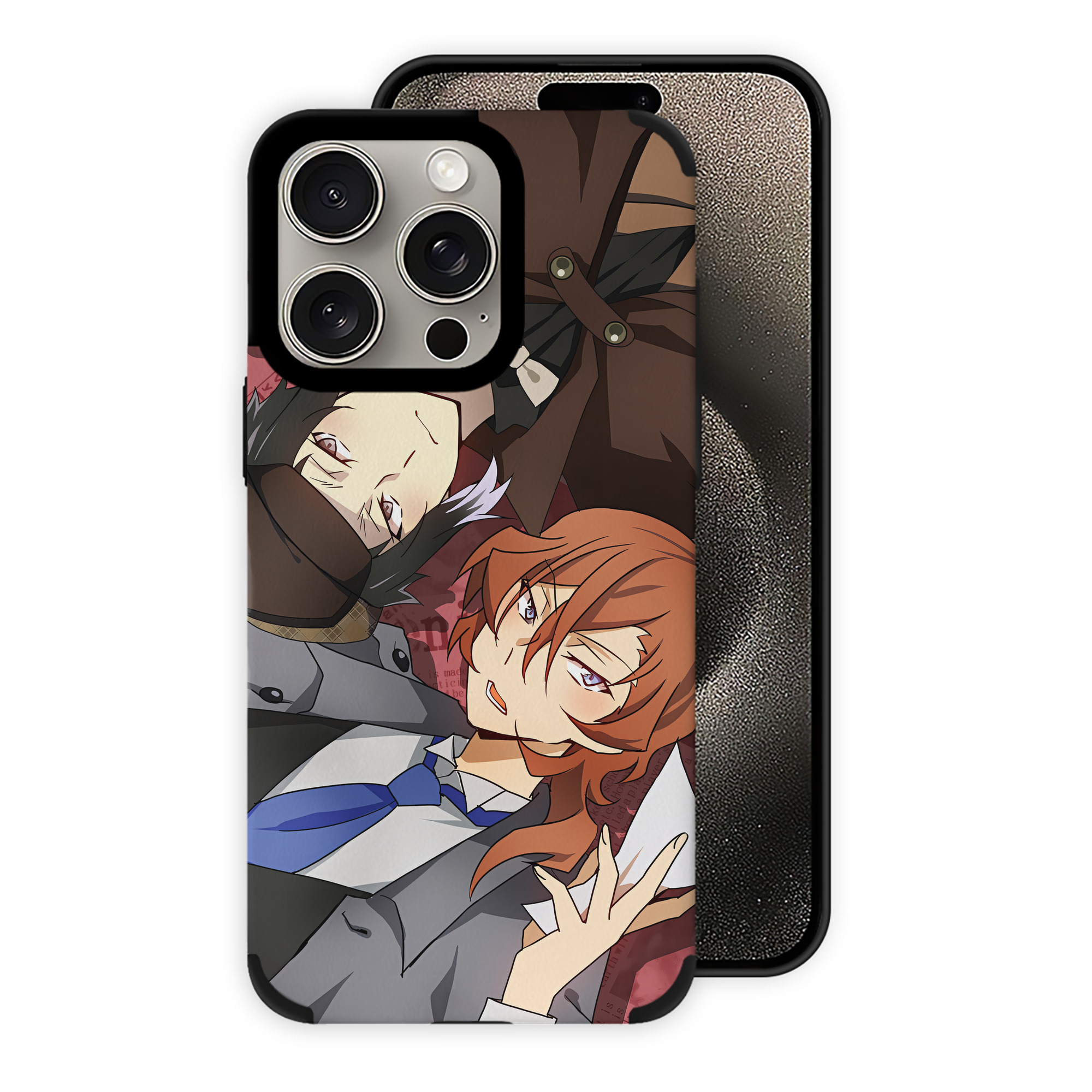 （画像用） 文豪ストレイドッグス Bungo Stray Dogs 【iPhone15ProMax対応】 PUレザー スマホケース 耐衝撃＆黄変防止